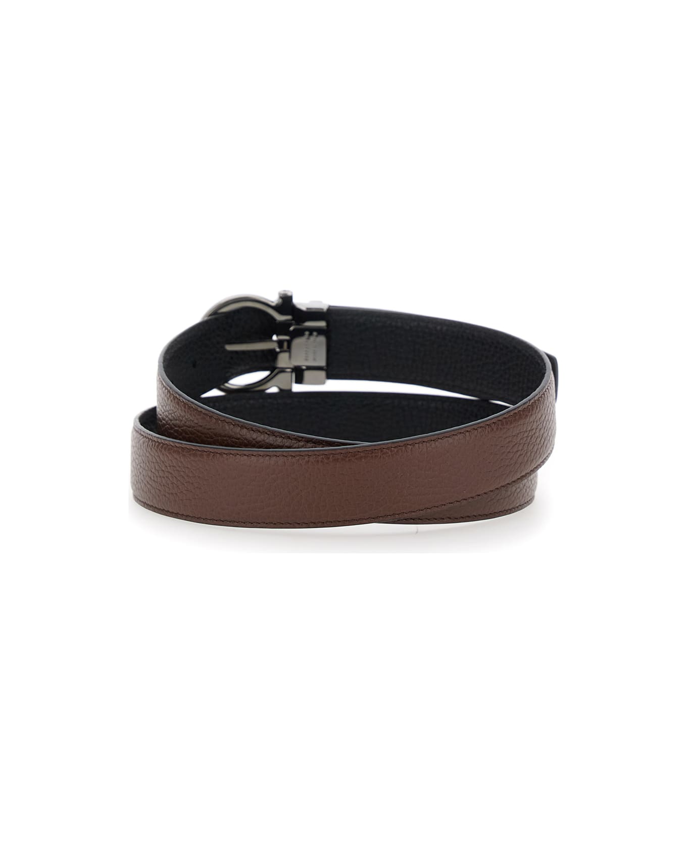 Ferragamo Double Adjus - Brown