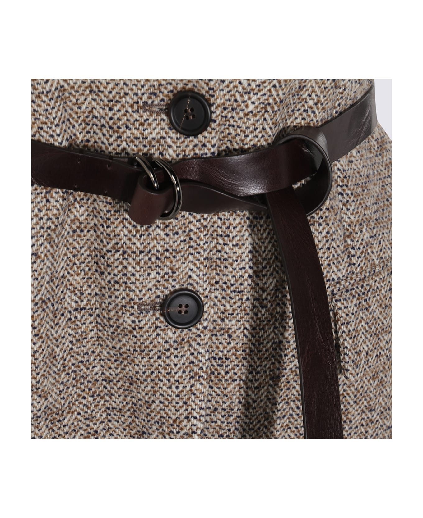 Brunello Cucinelli Brown Wool Blazer - Multicolor