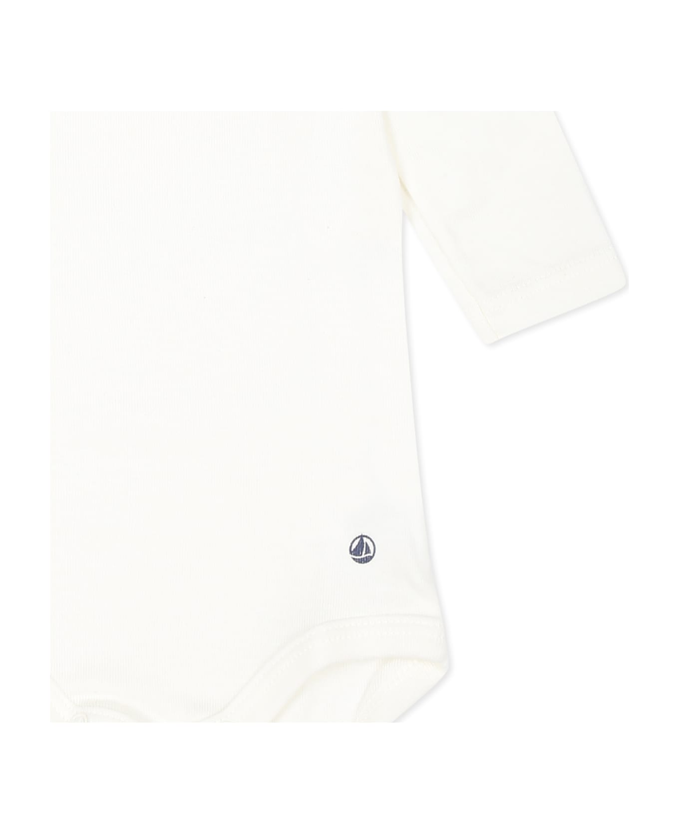Petit Bateau White Bodysuit For Baby Girl - White
