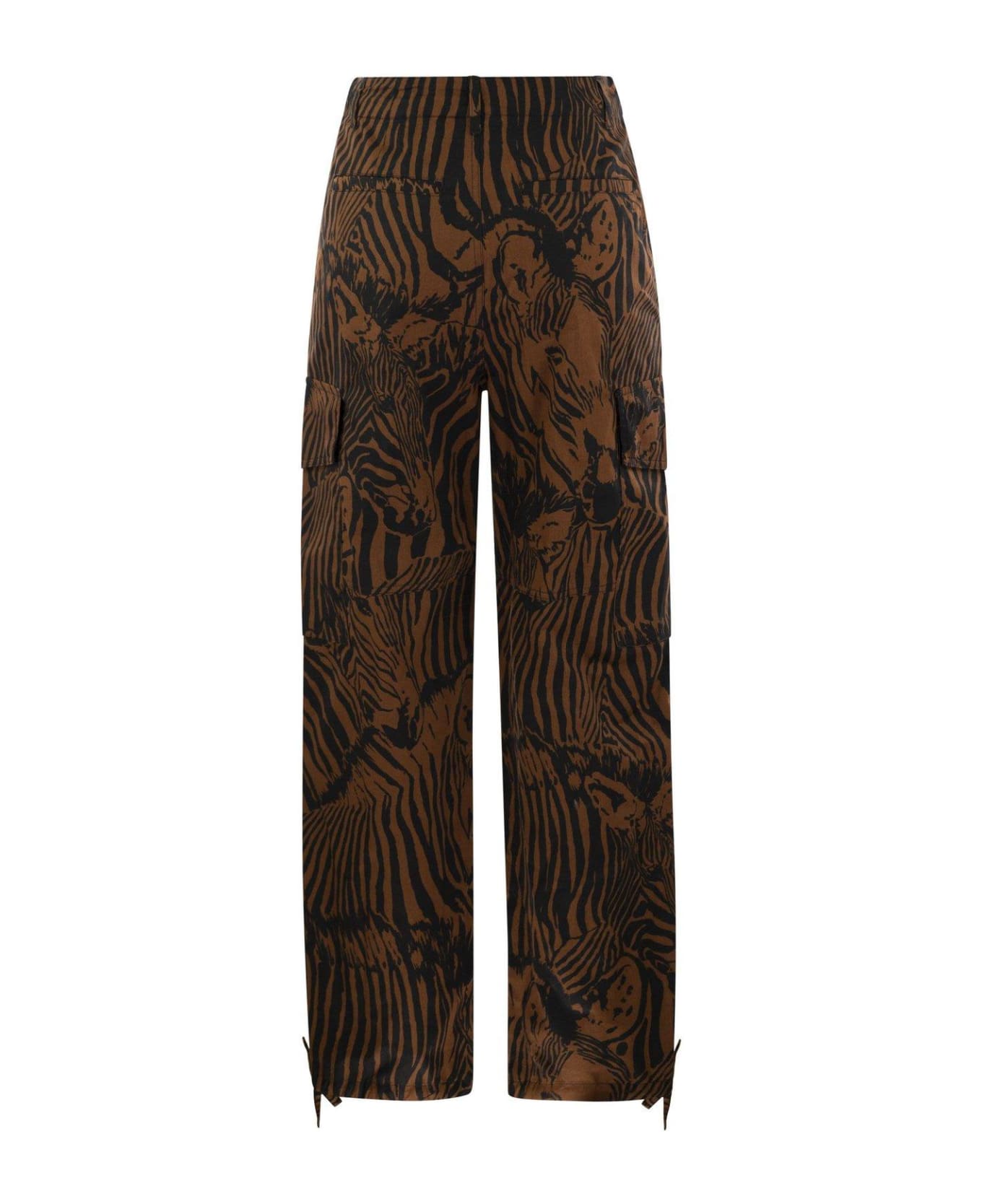 Weekend Max Mara Twill Cargo Trousers Weekend Max Mara - MULTICOLOR