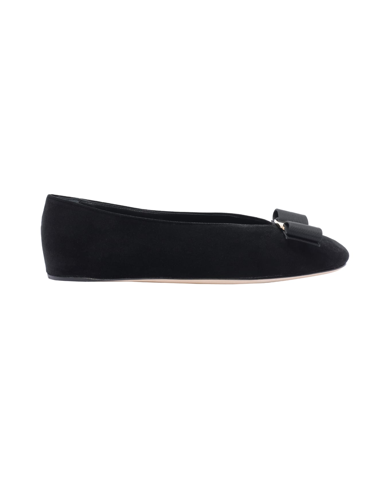 Ferragamo Vara Bow Ballets - BLACK