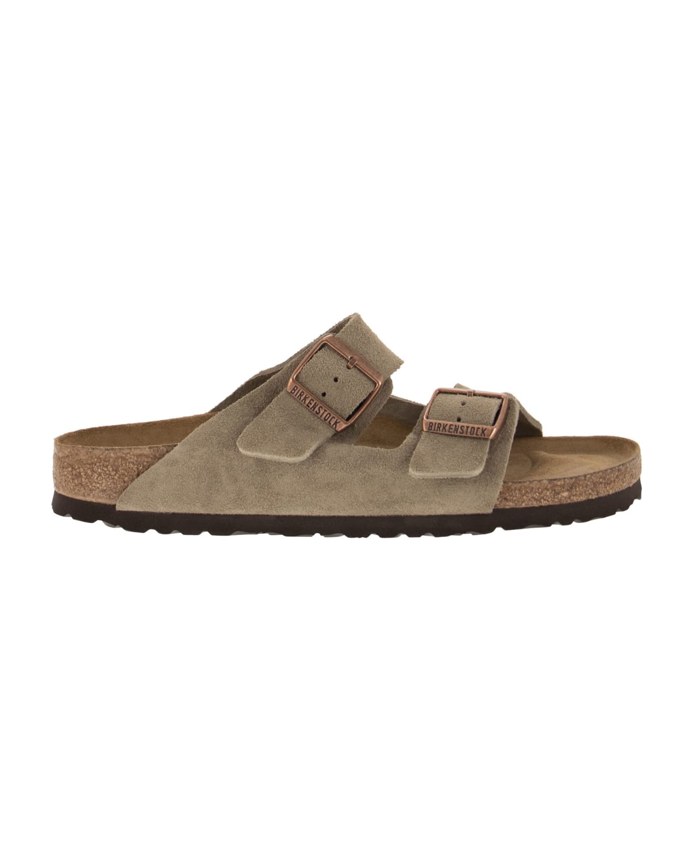 Birkenstock Arizona - Suede Leather Slipper - Taupe