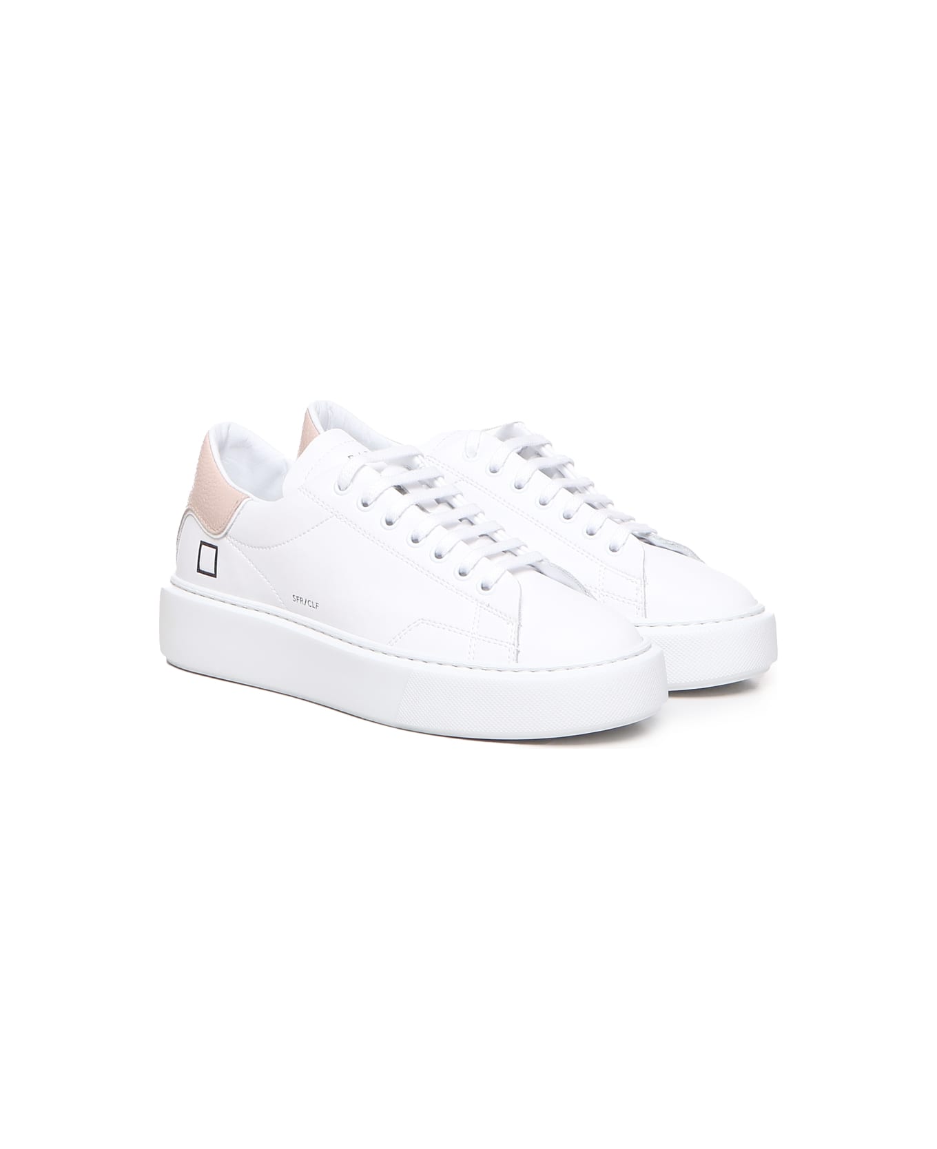 D.A.T.E. Sfera Basic Sneakers - White-pink
