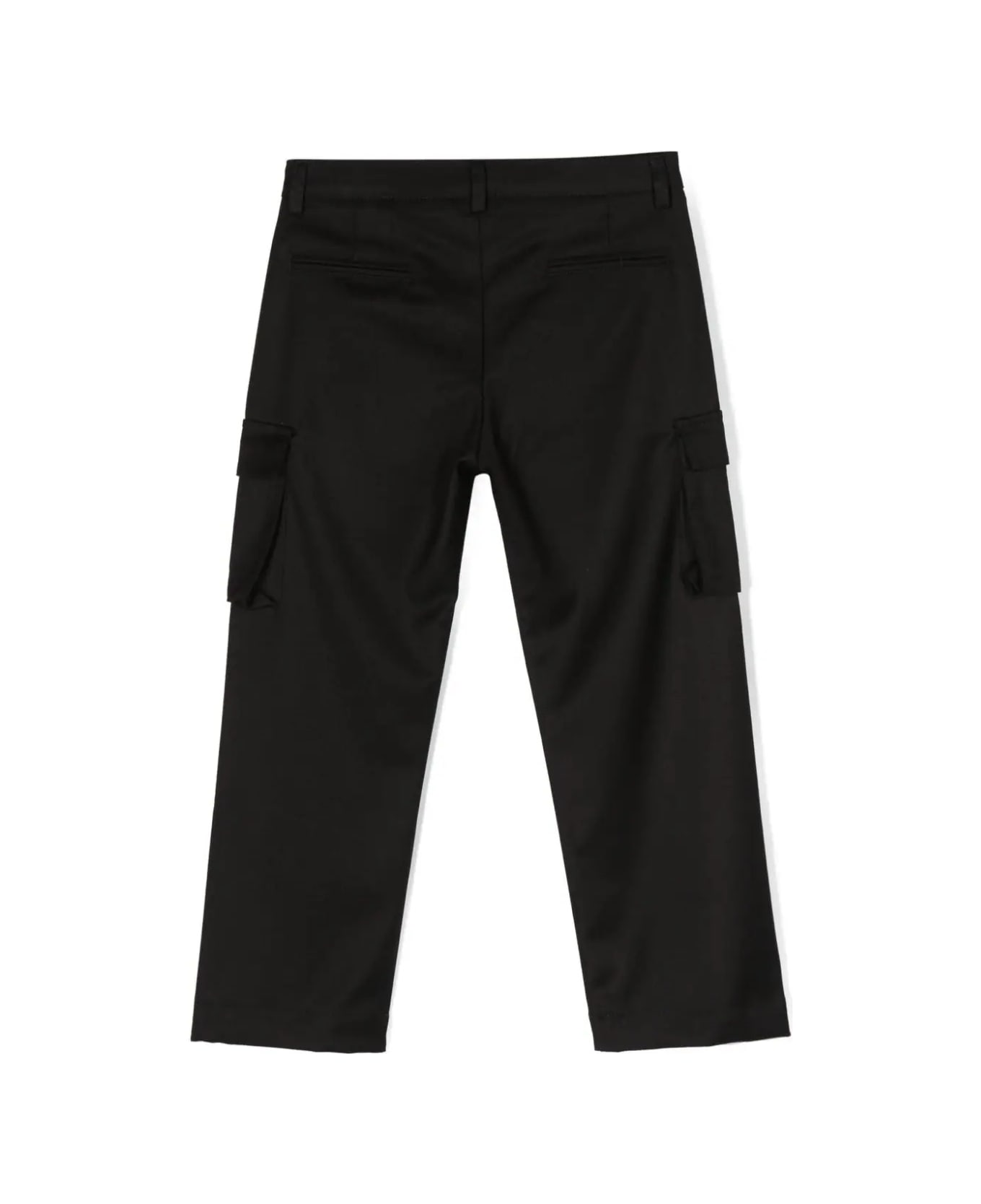 MSGM Black Cargo Trousers - BLACK