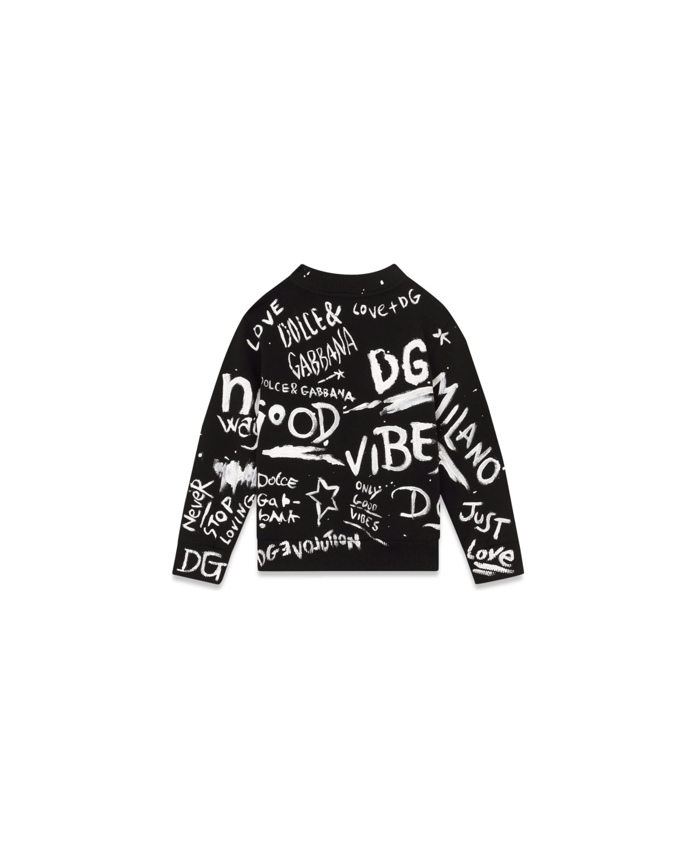 Dolce & Gabbana Crewneck Sweatshirt - BLACK