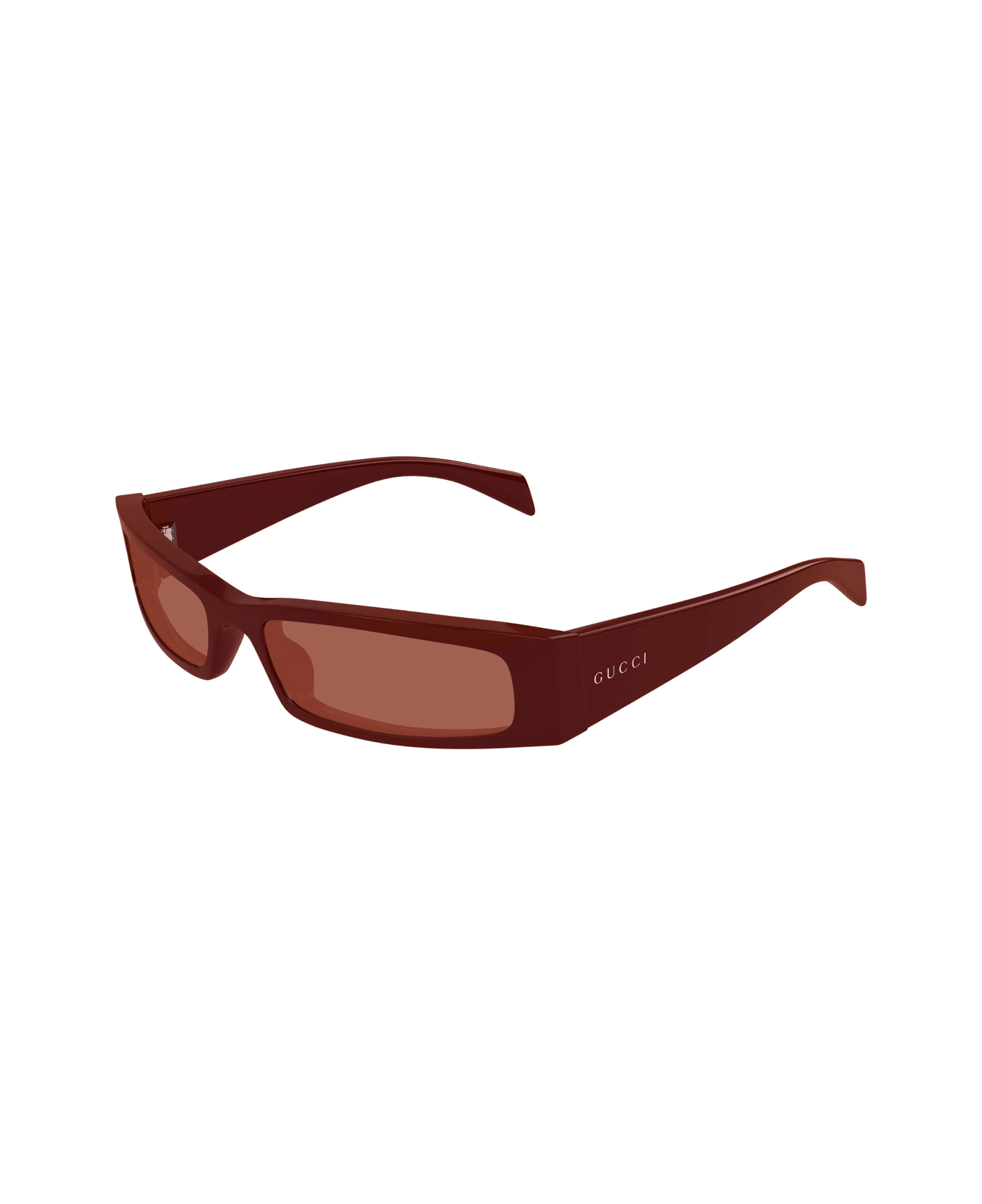 Gucci Eyewear Gucci Gg1778s Linea Fashion 003 Burgundy Brown Sunglasses - Rosso