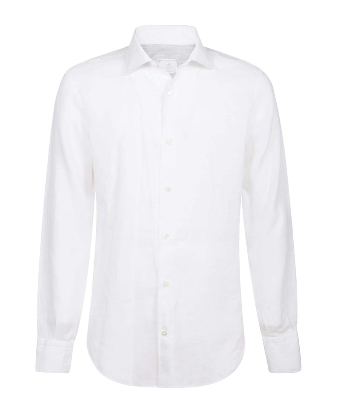 Eleventy White Linen Shirt - BIANCO BEIGE