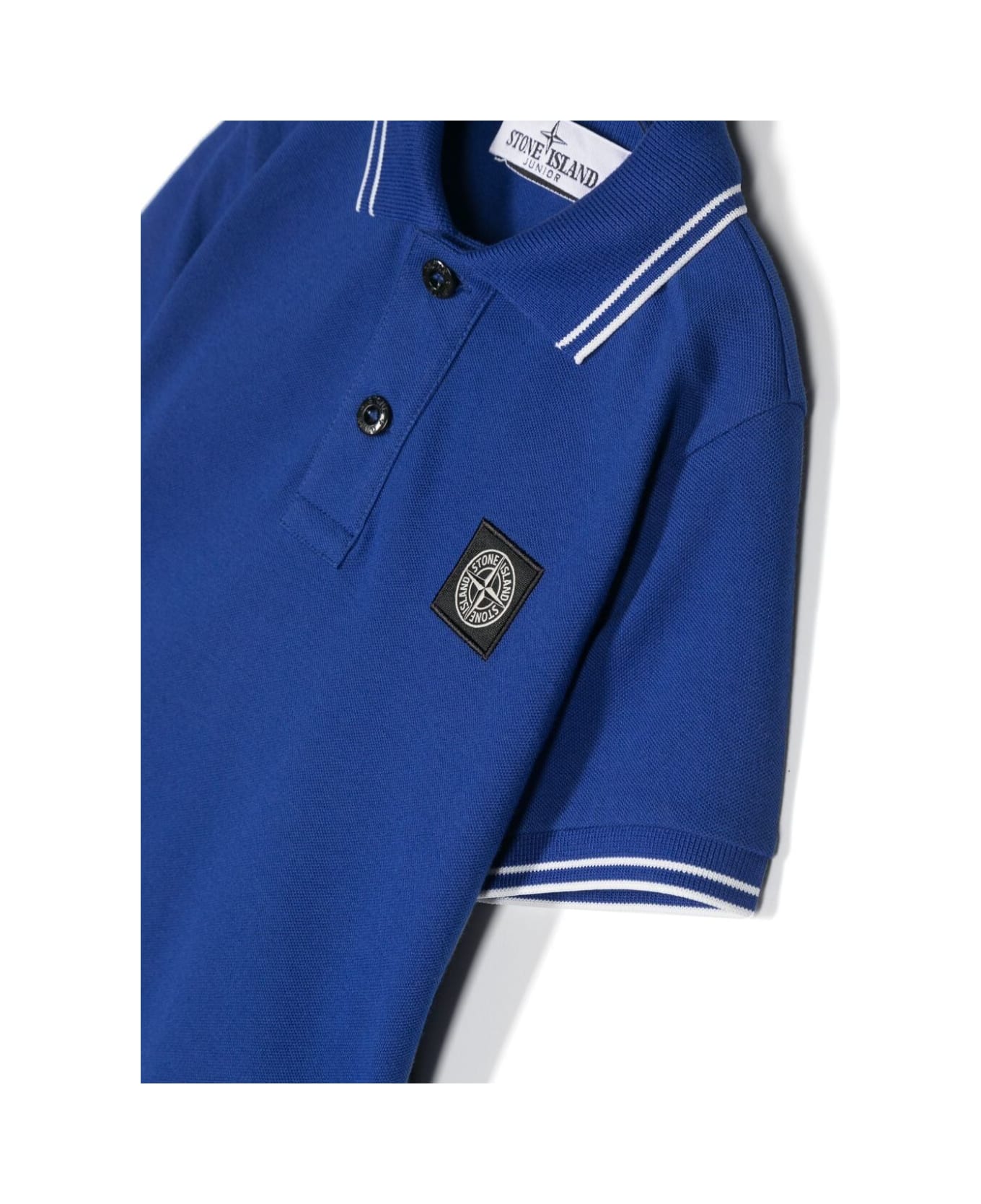 Stone Island Junior Polo Shirt - Bright Blue