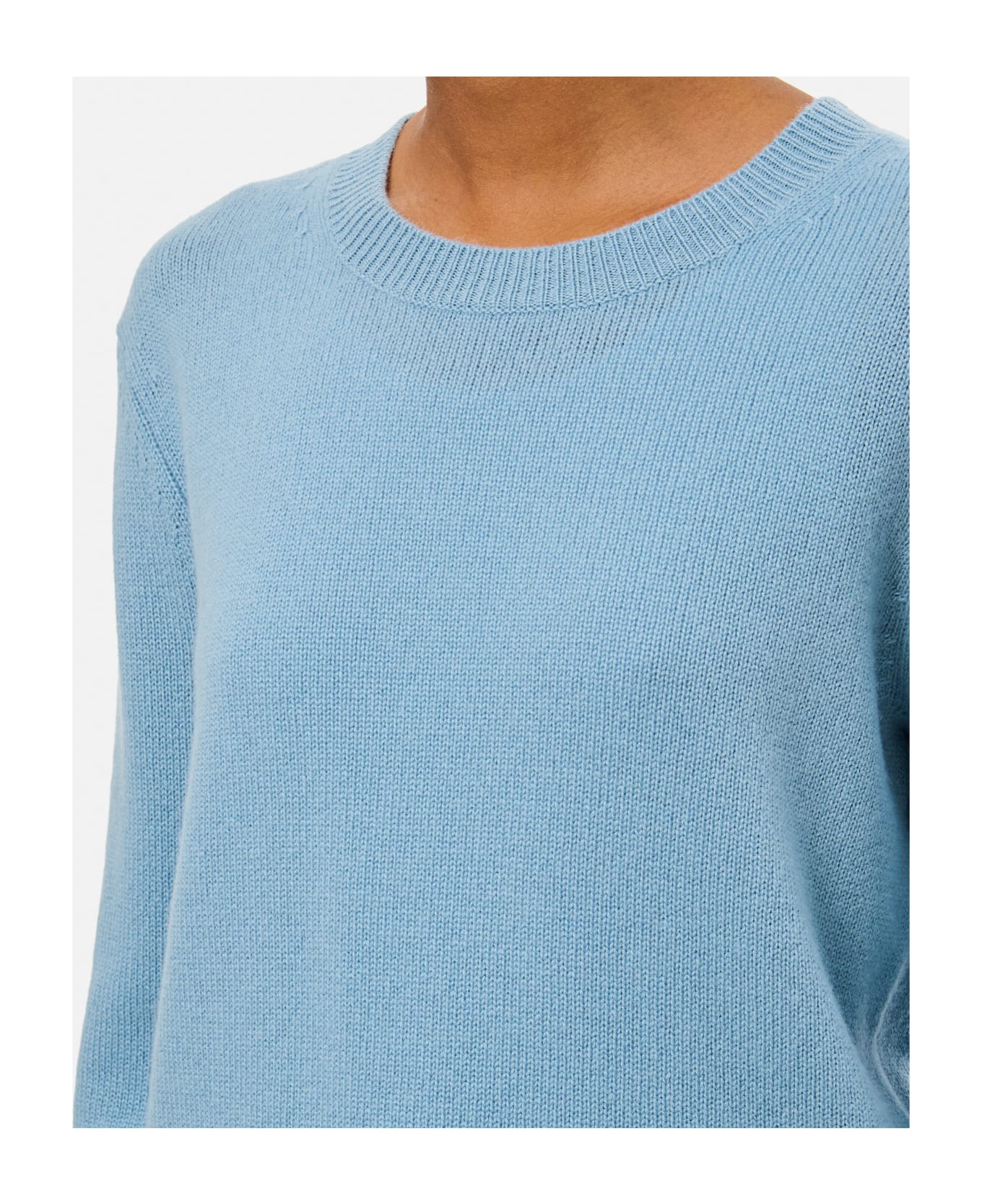 Lisa Yang Mable Roun Neck Cashmere Sweater - Blue