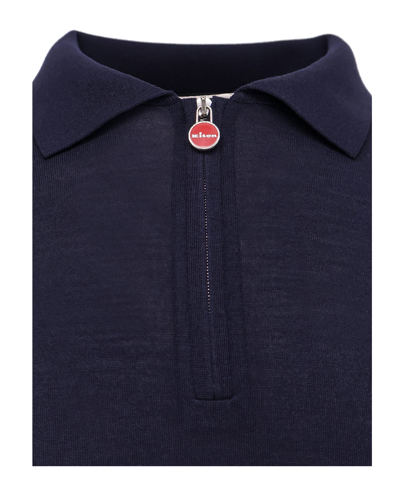 Kiton Wool Polo Shirt - Blue