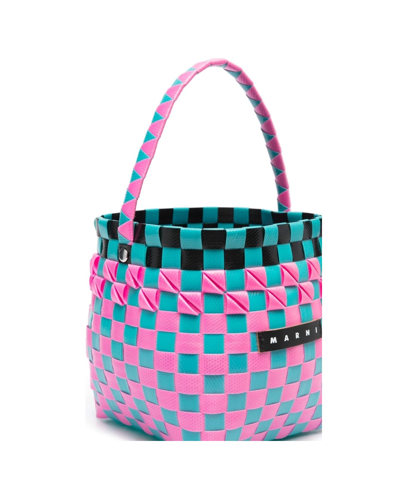 Marni Mini Woven Bucket Bag - Multicolor