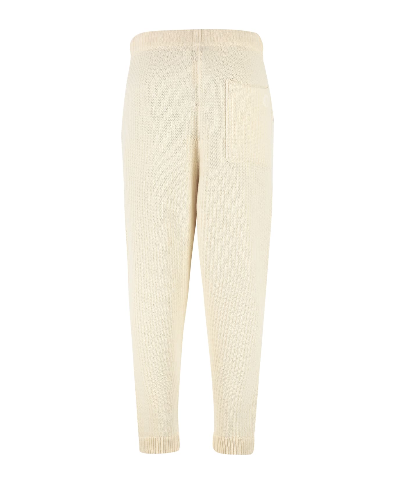 Moncler 2 Moncler 1952 - Rib Knitted Trousers - Ivory