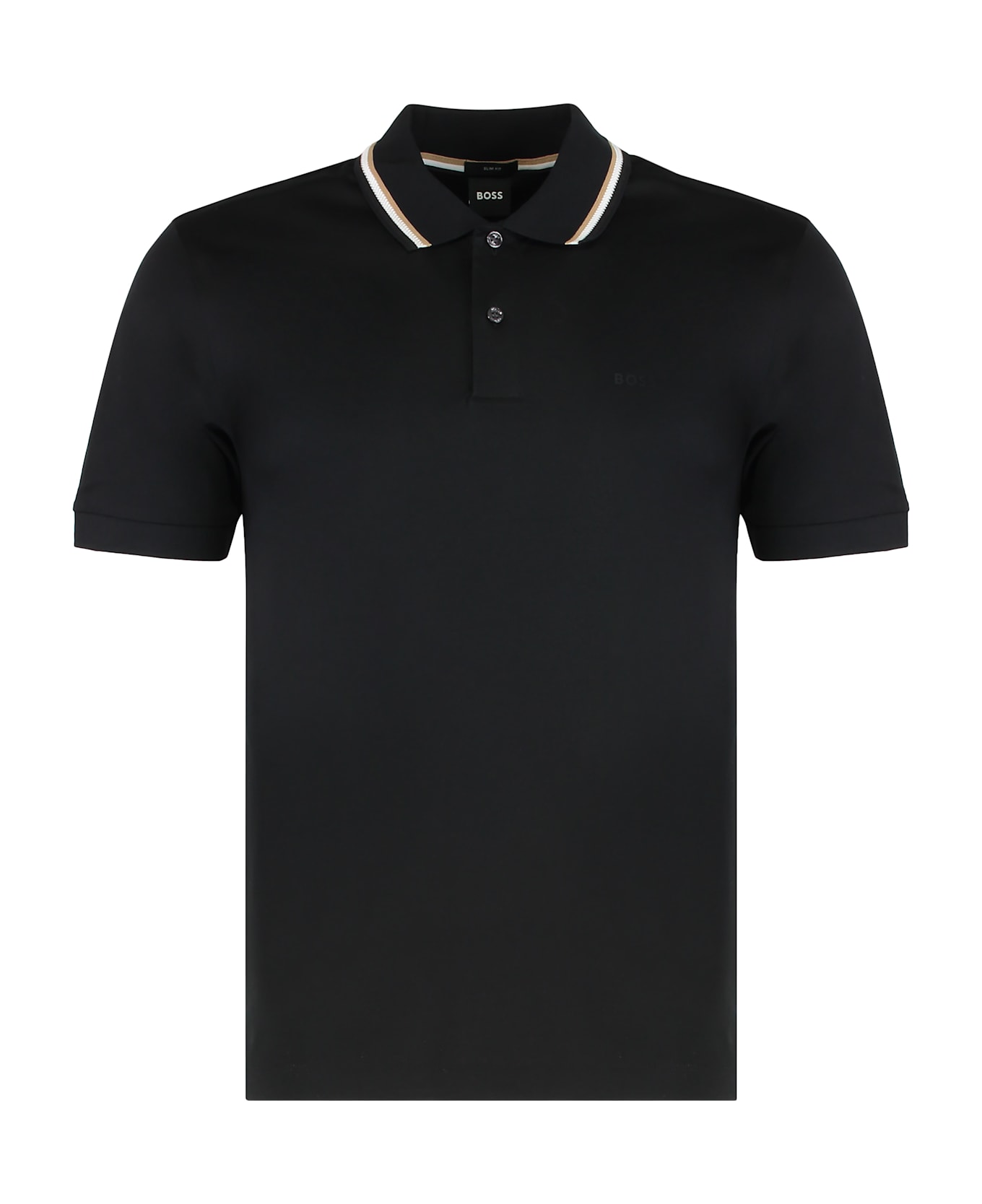 Hugo Boss Slim Fit Cotton Polo - black