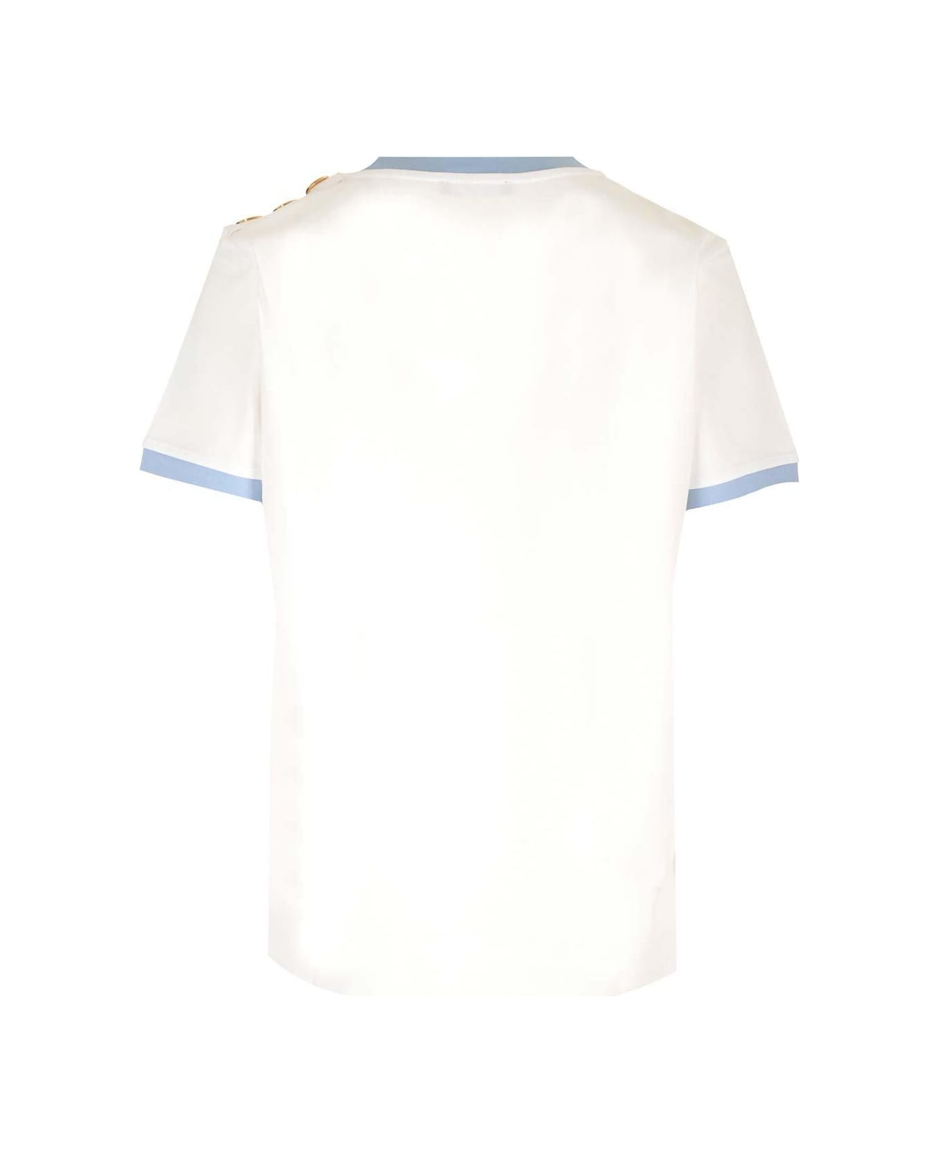 Balmain Detailed T-shirt - White Tシャツ