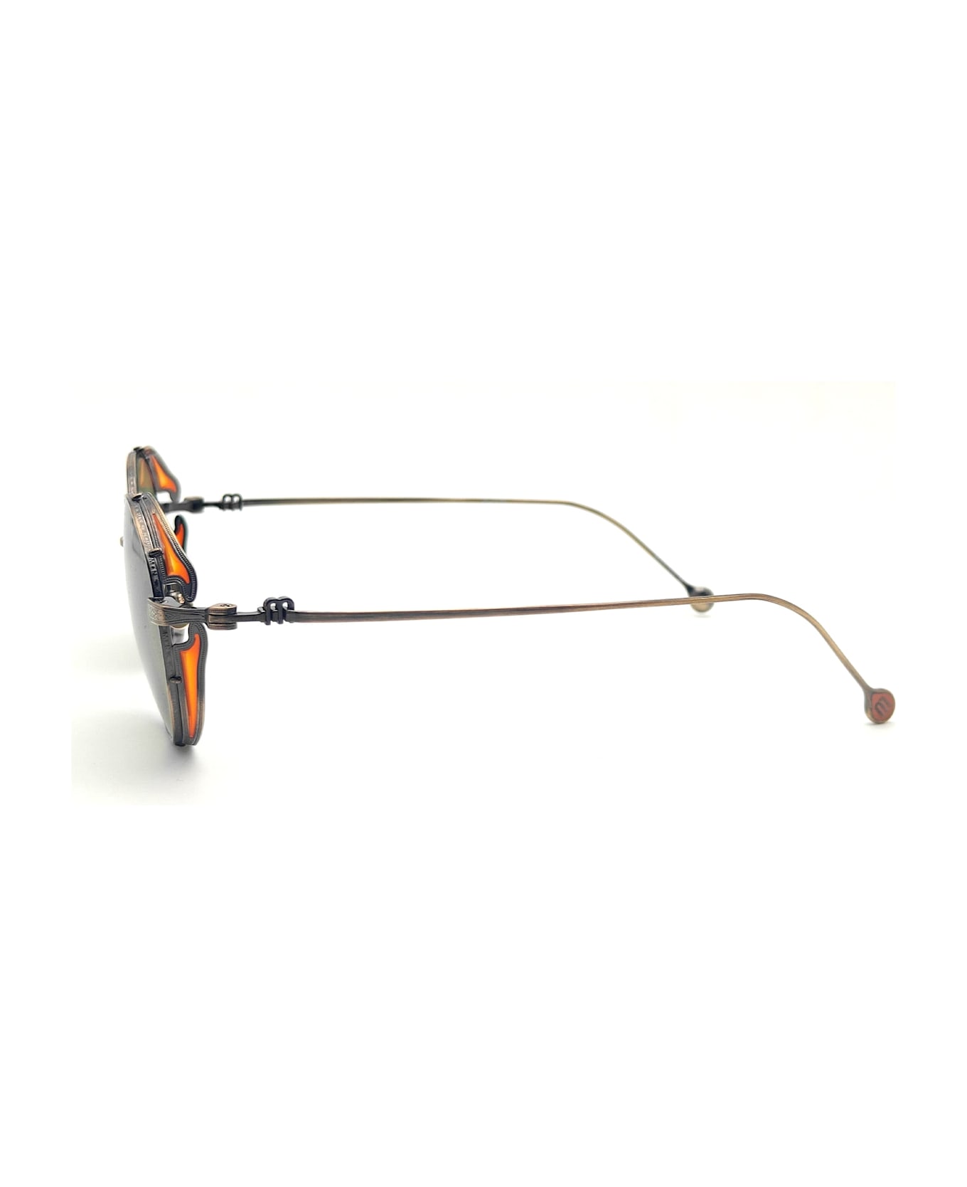 Matsuda M3152 - Antique Gold / Sage Green Sunglasses - antique gold