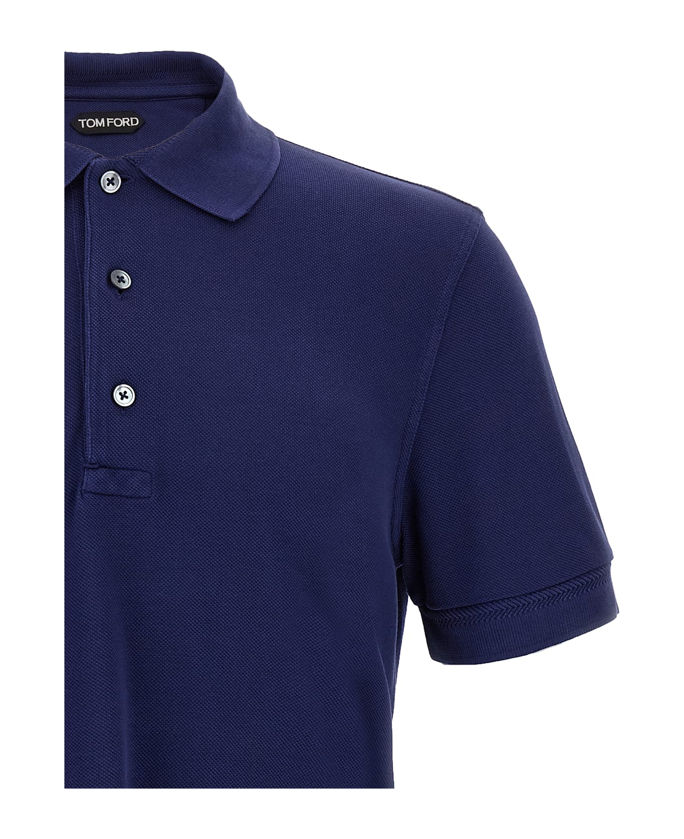 Tom Ford Piqué Polo Shirt - Blue