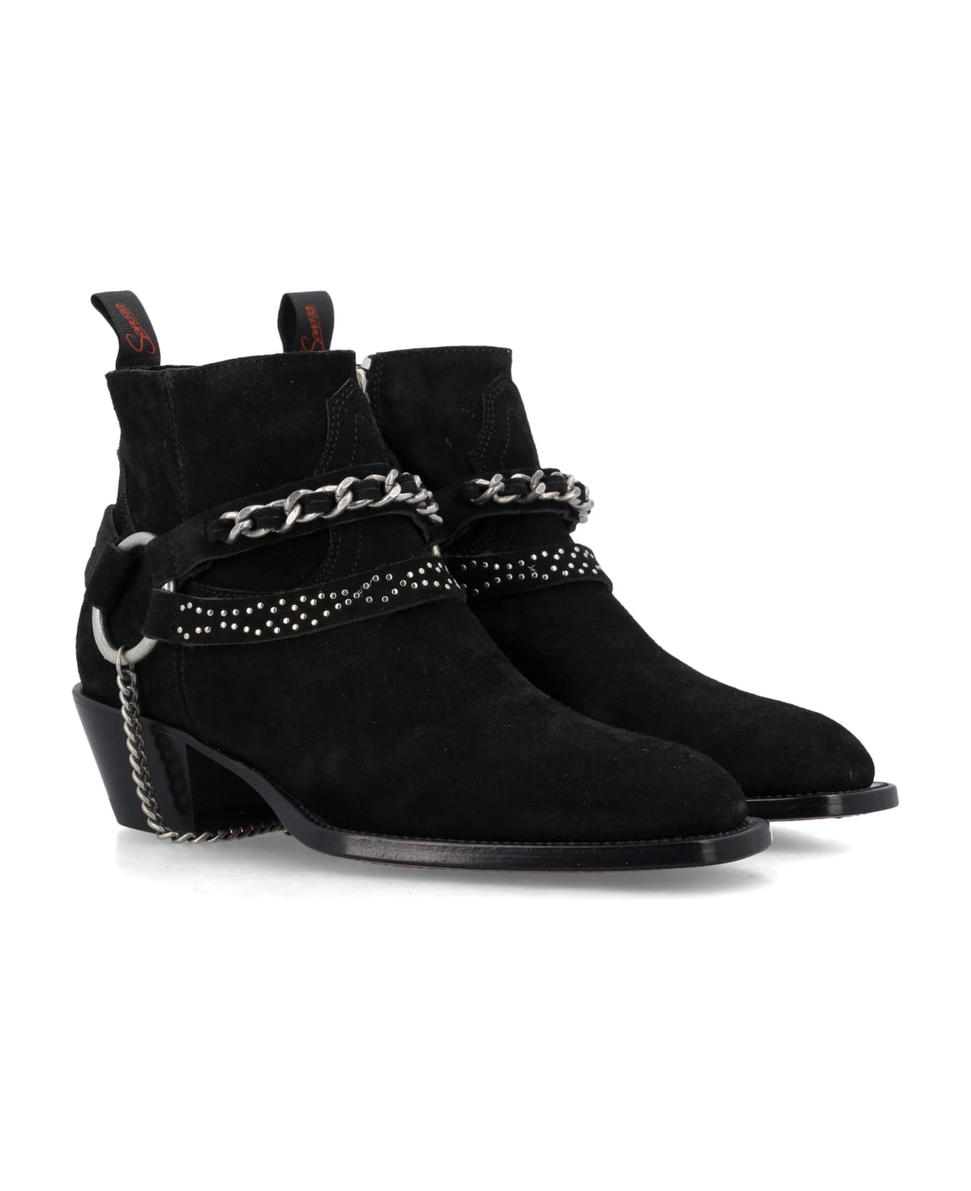 Sonora Dulce Belt Ankle Boots - BLACK