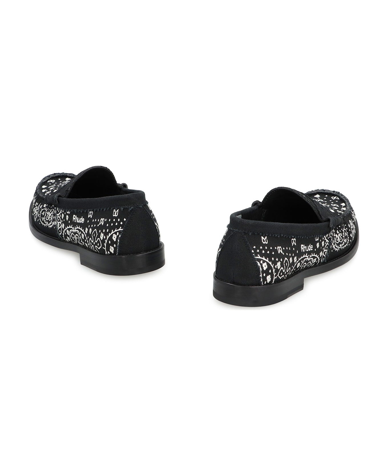Rhude Bandana Loafers - black