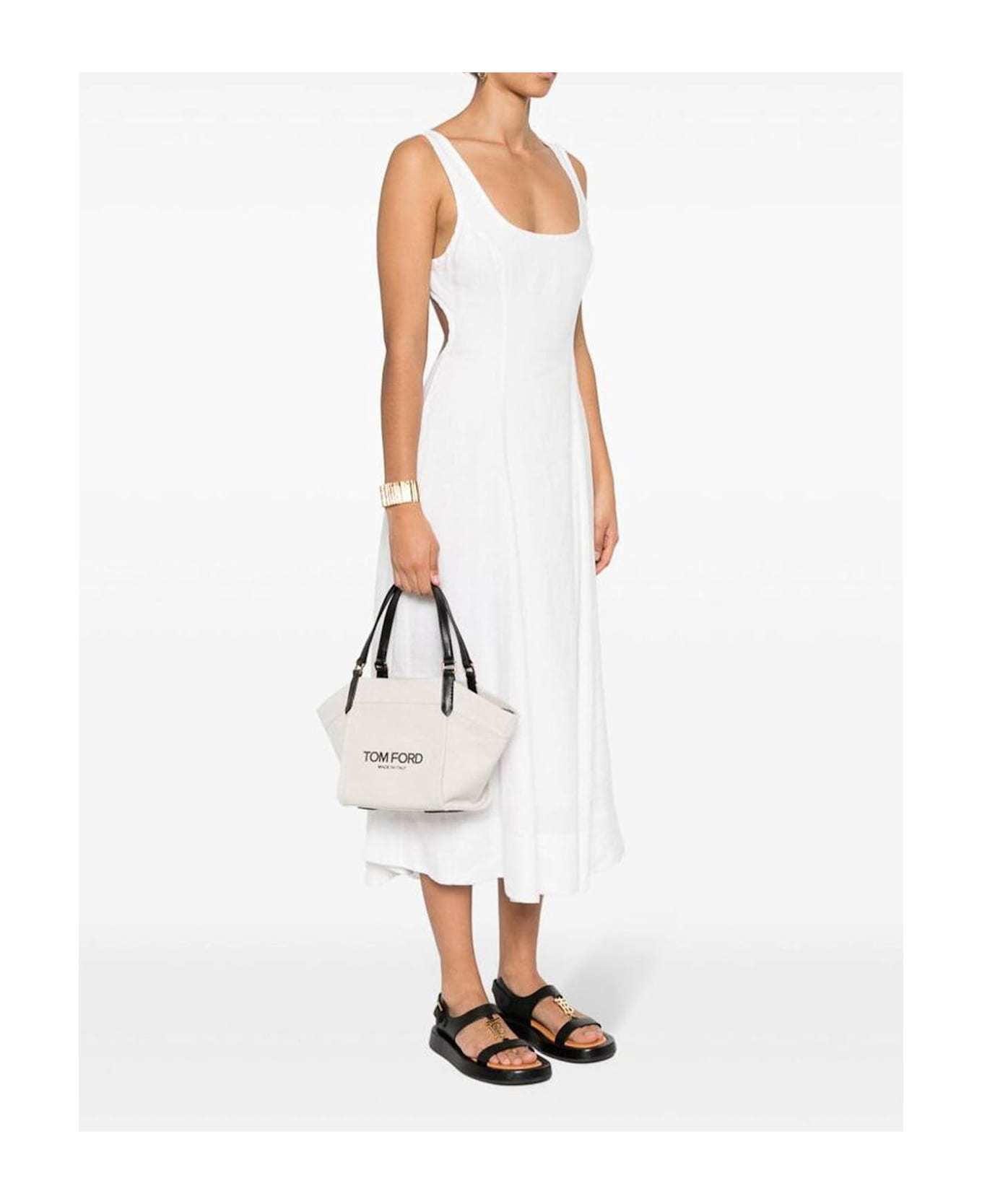 Tom Ford Medium Amalfi Tote Bag - Beige
