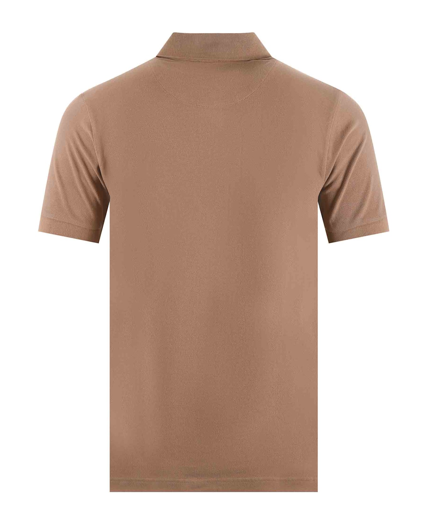 Etro Cotton Pique Polo Shirt - Camel