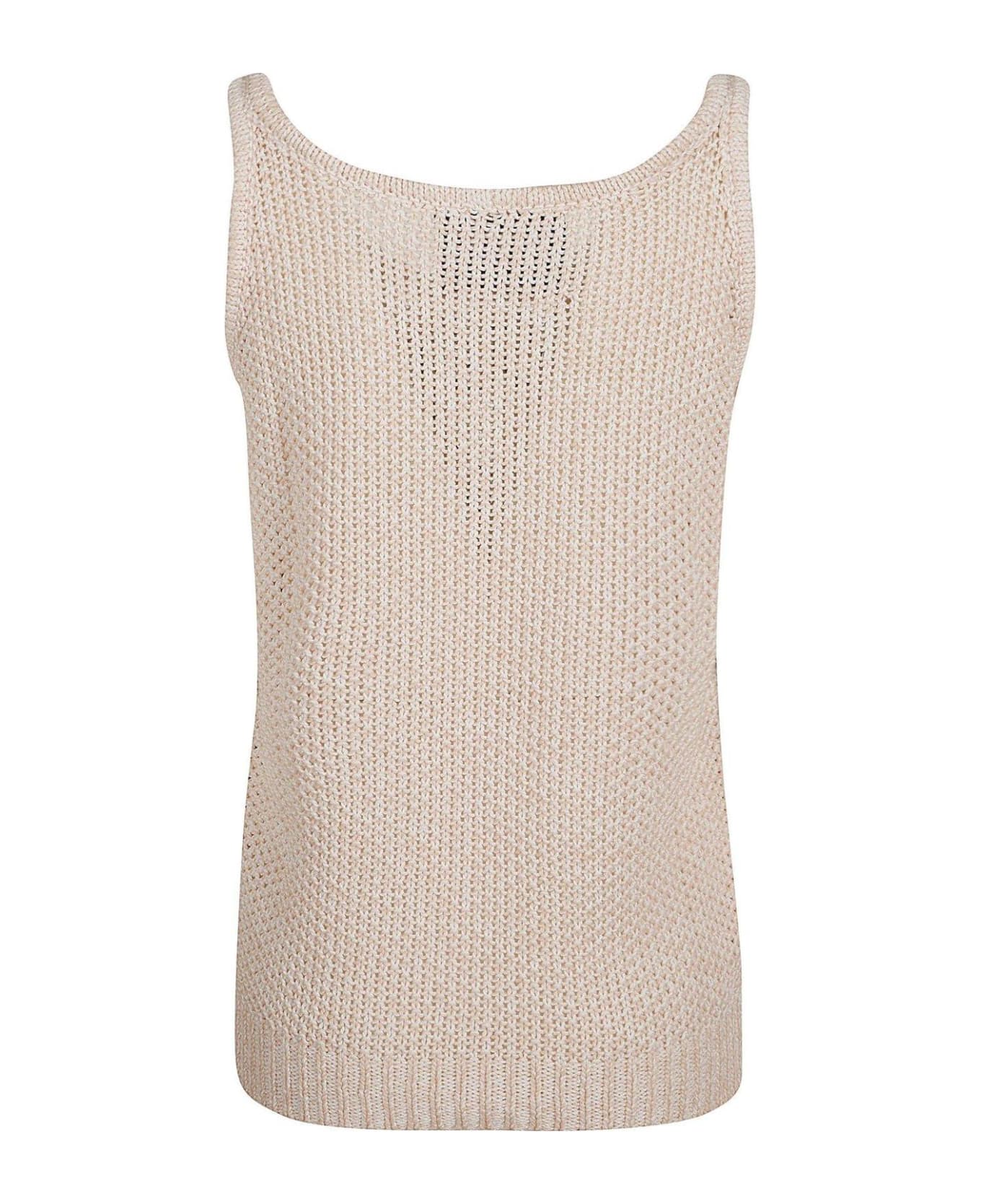 Iceberg Roma Embroidered Knitted Tank Top - multicolor