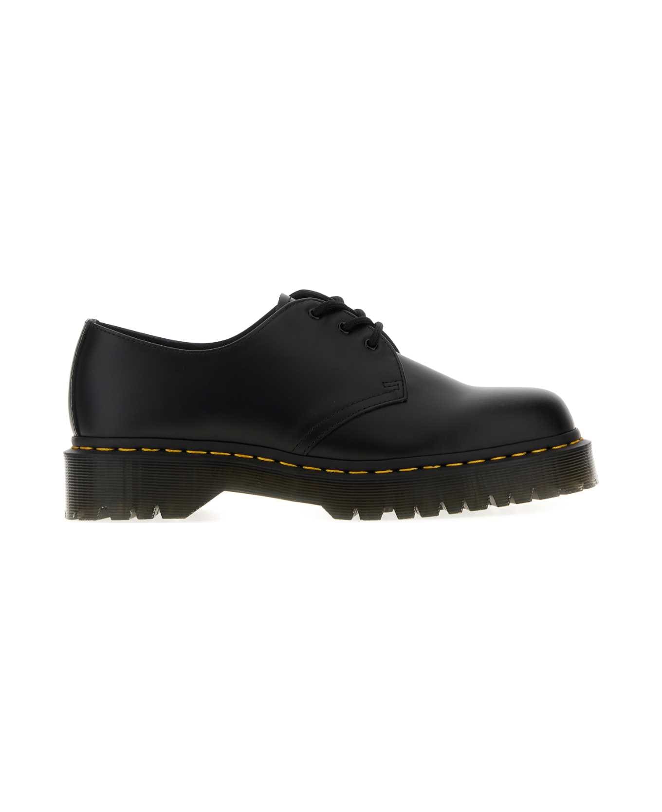 Dr. Martens Black Leather Oxford 1461 Lace-up Shoes - BlackSmooth