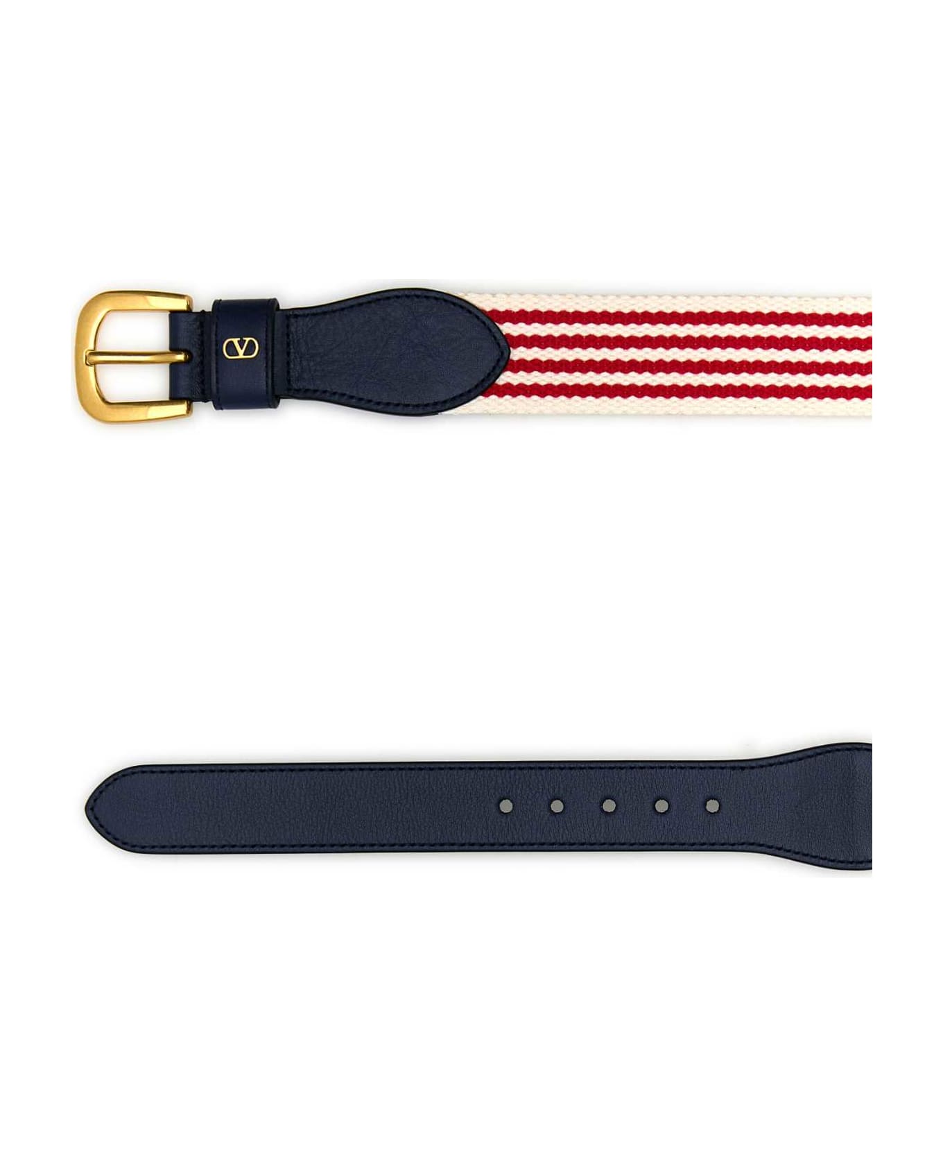 Valentino Garavani Embroidered Fabric Belt - BIANCOROSSOWORKER