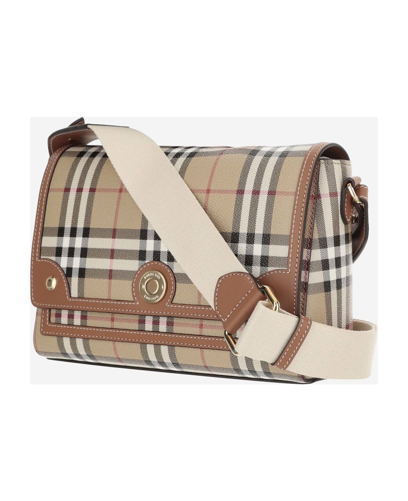 Burberry Bag With Check Pattern - Red