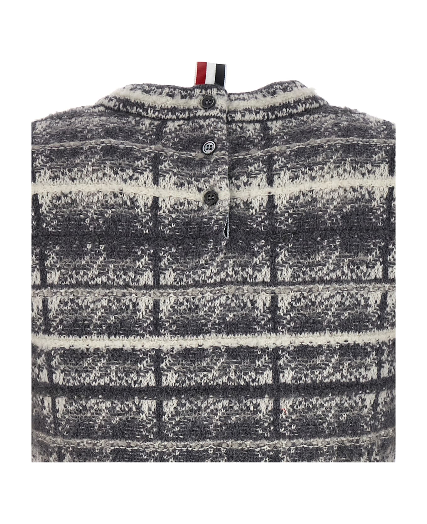 Thom Browne Tartan Sweater - GREY