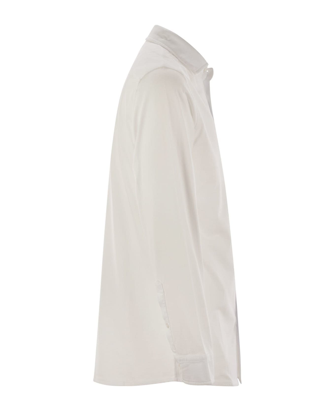 Fay Cotton Jersey Shirt - White
