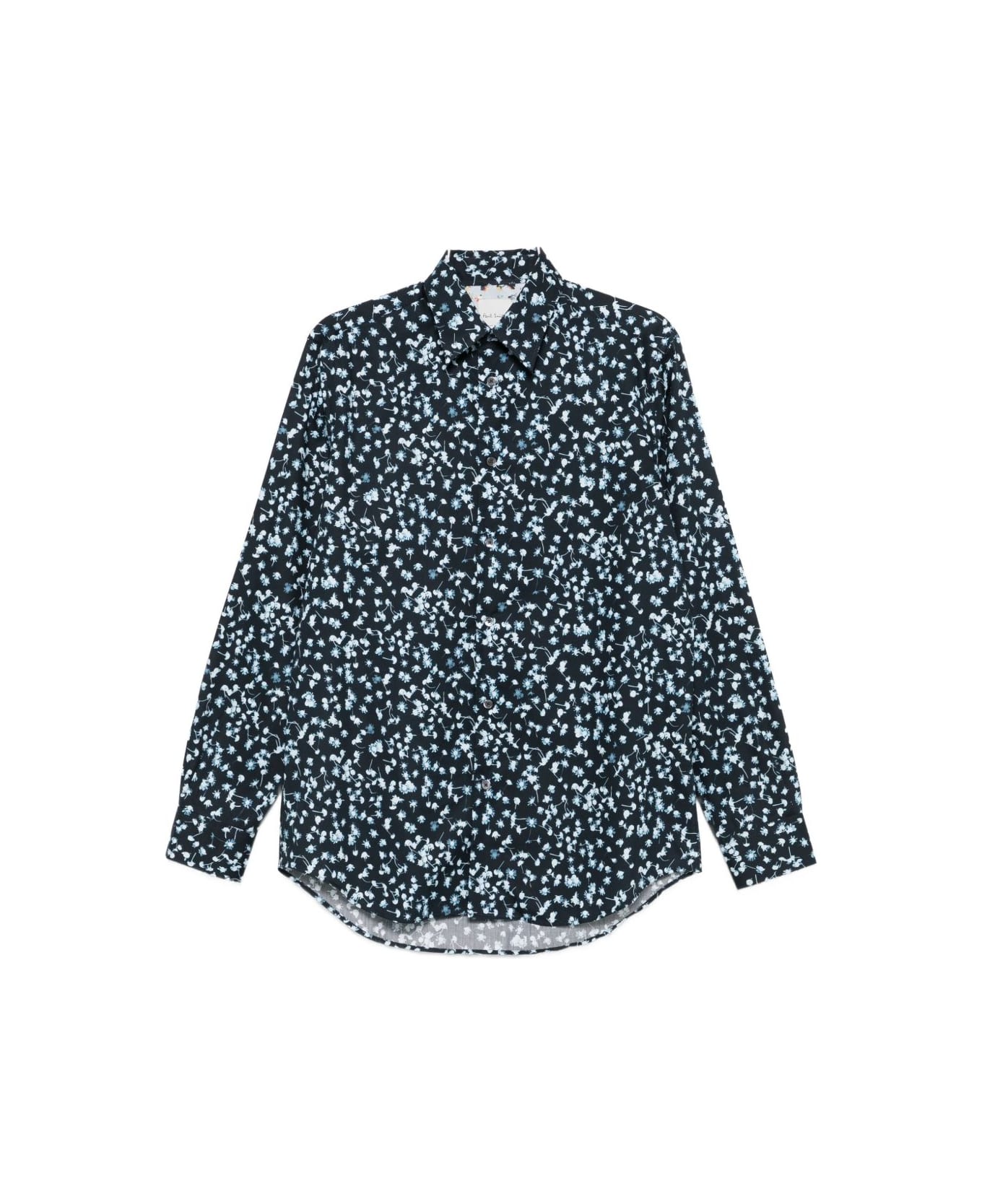 Paul Smith Printed Cotton Shirt - Blue