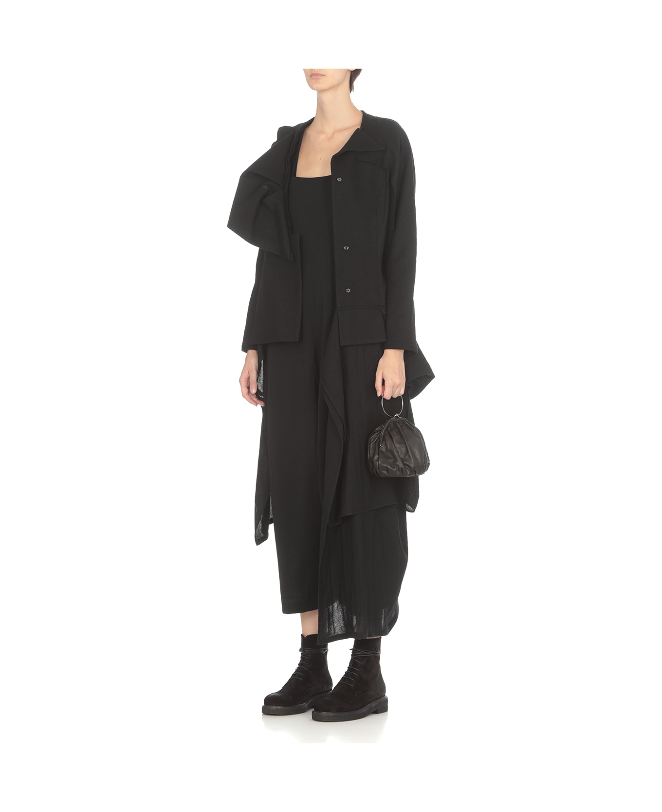 Yohji Yamamoto Wool Overalls - Black