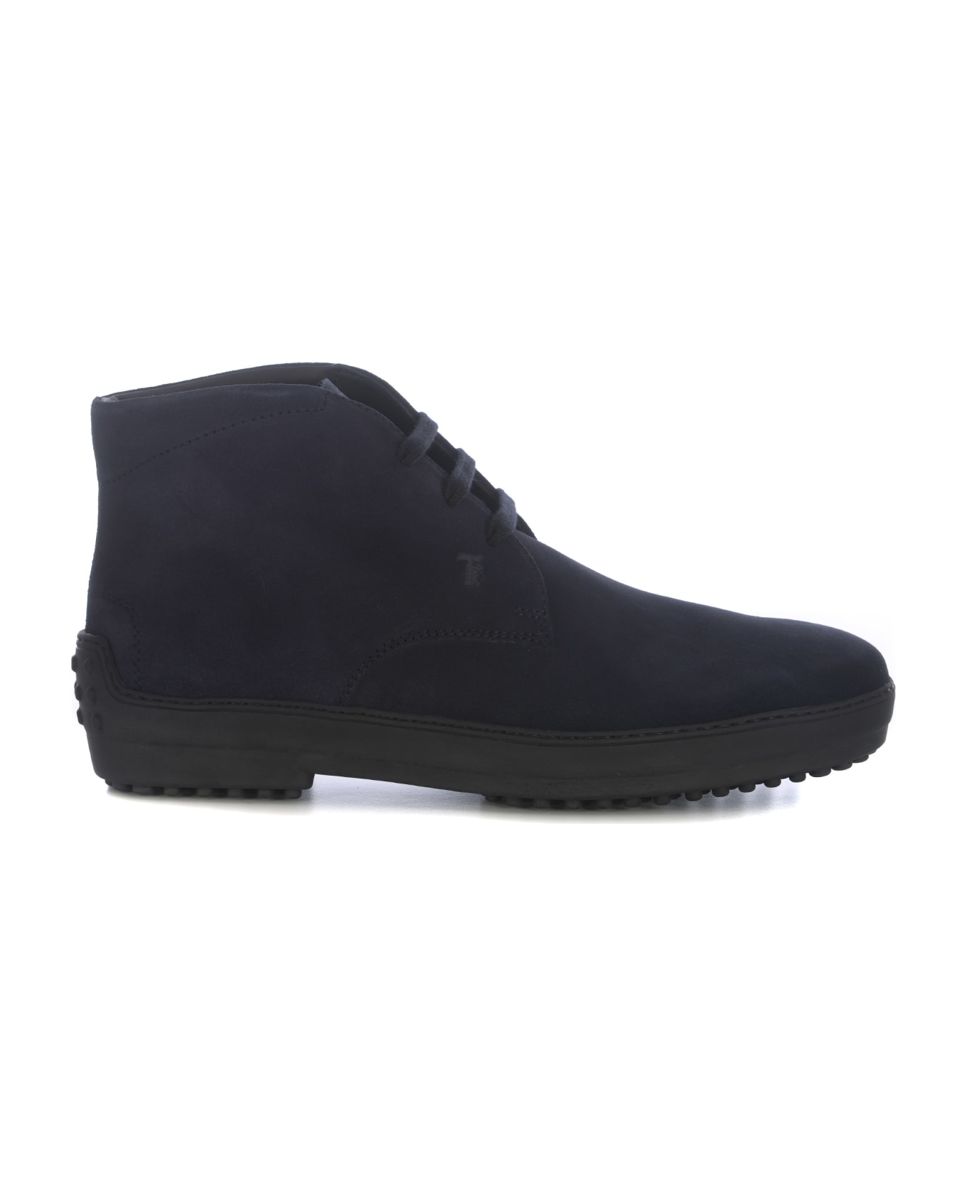 Tod's Ankle Boots Tod's In Suede - Blu