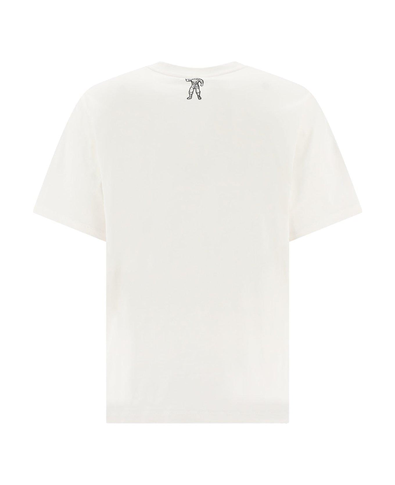Billionaire Boys Club Logo Printed Crewneck T-shirt - Bianco