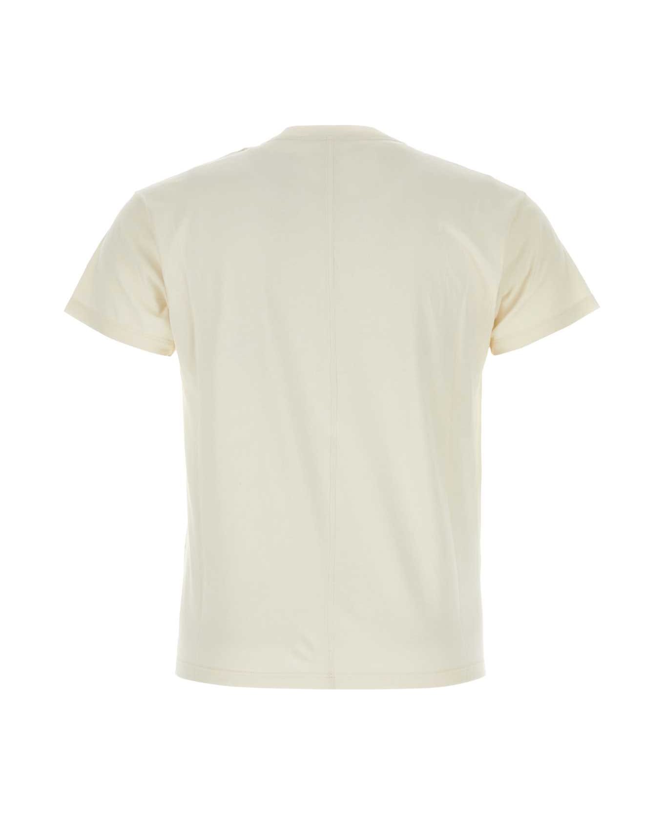 The Row Ivory Cotton Blaine T-shirt - IVORY