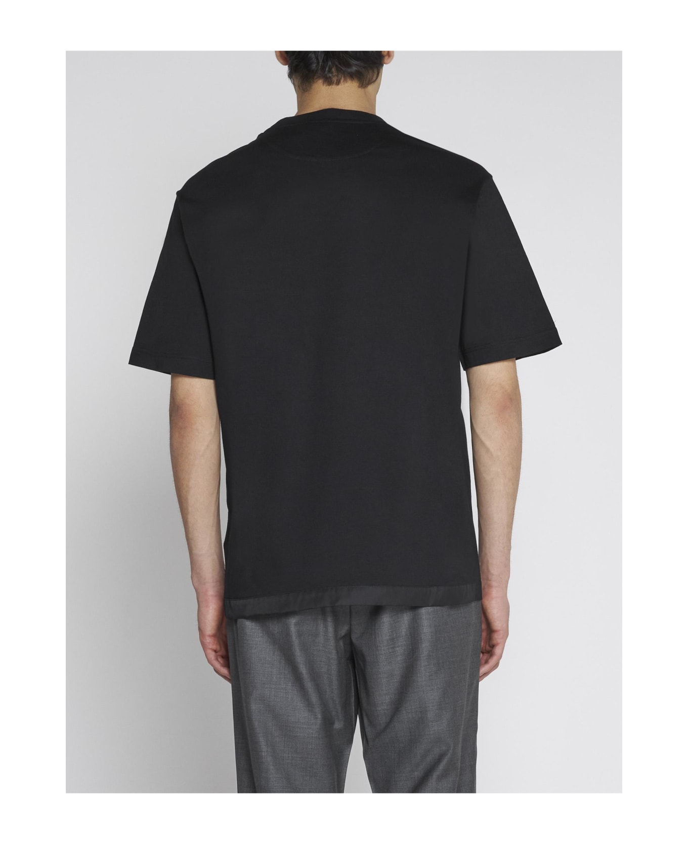 Prada Chest-pocket Cotton T-shirt - NERO
