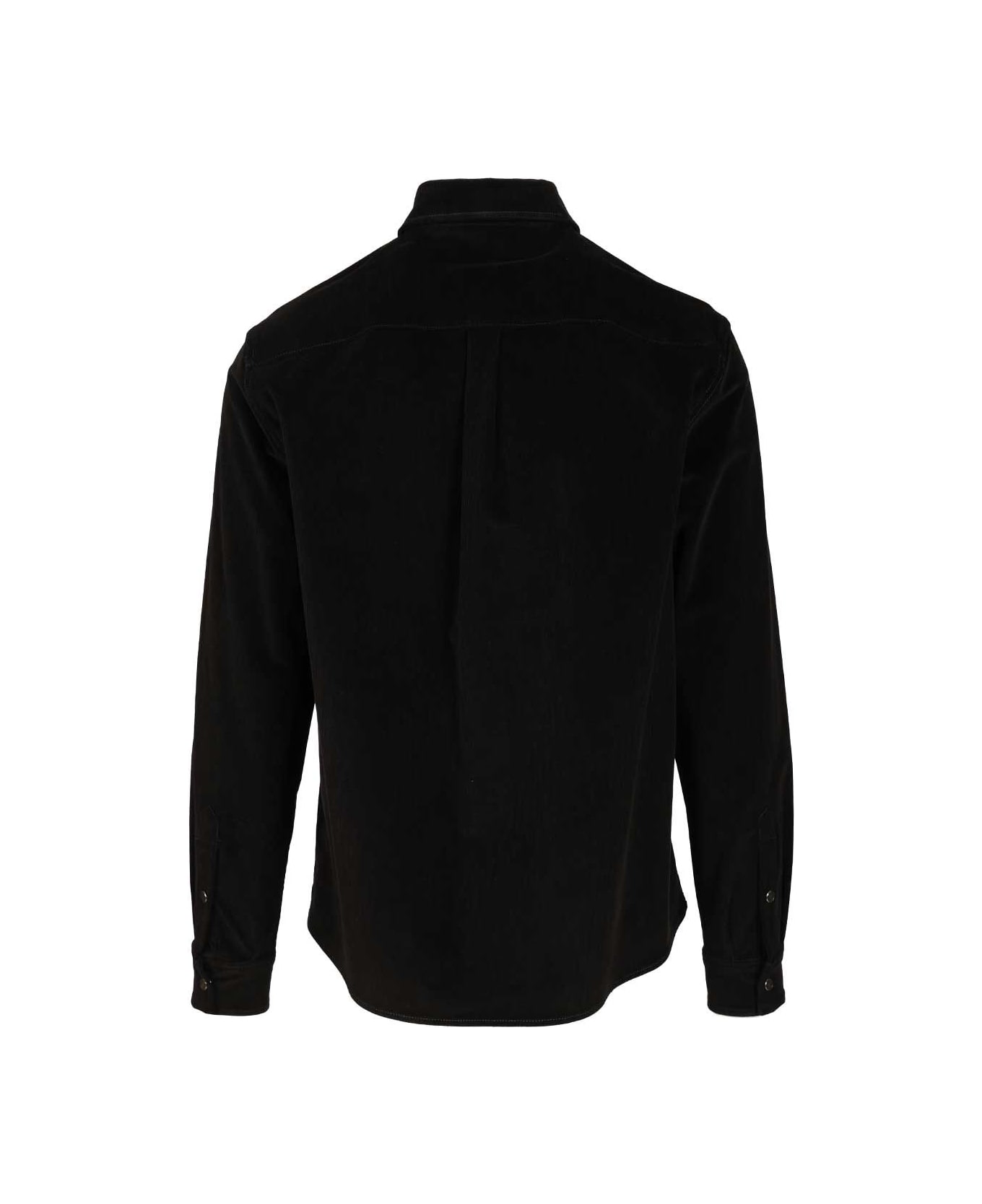 Dolce 
Gabbana Striped Velvet Shirt - Nero