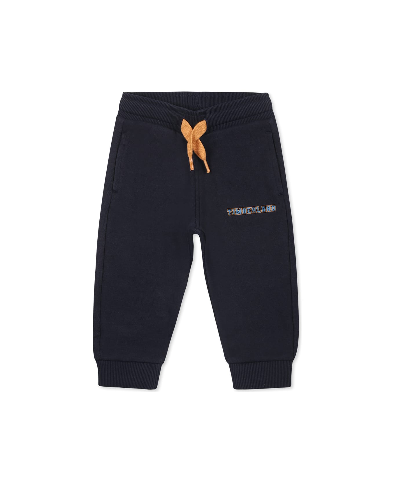 Timberland Blue Sweatshirt For Baby Boy With Logo - Blue