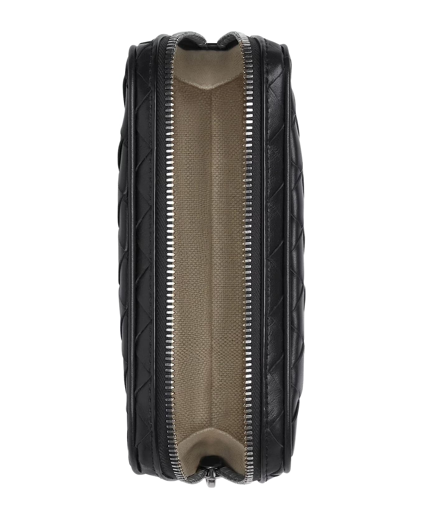 Bottega Veneta Small Woven Organizer - Black