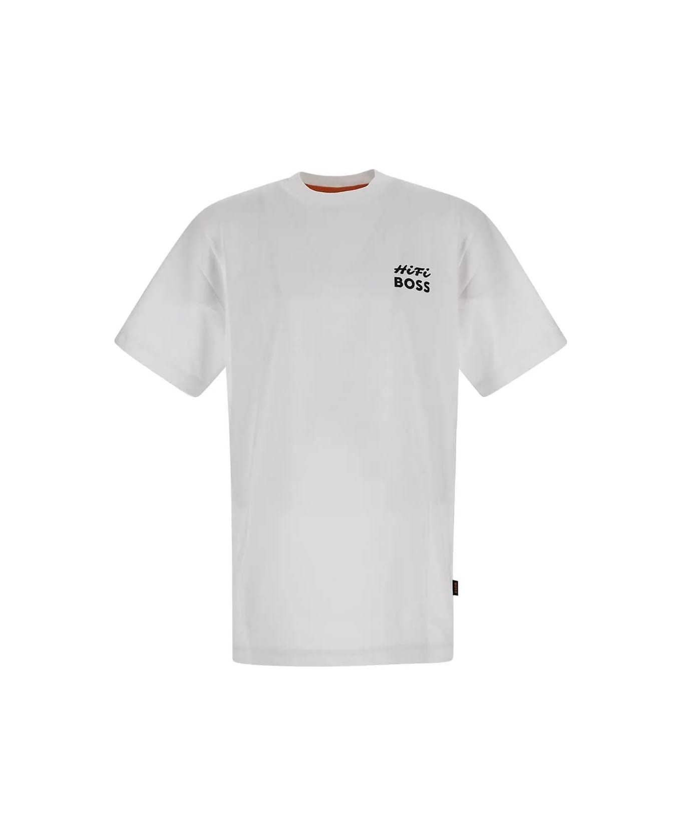 Hugo Boss Logo T-shirt - WHITE シャツ