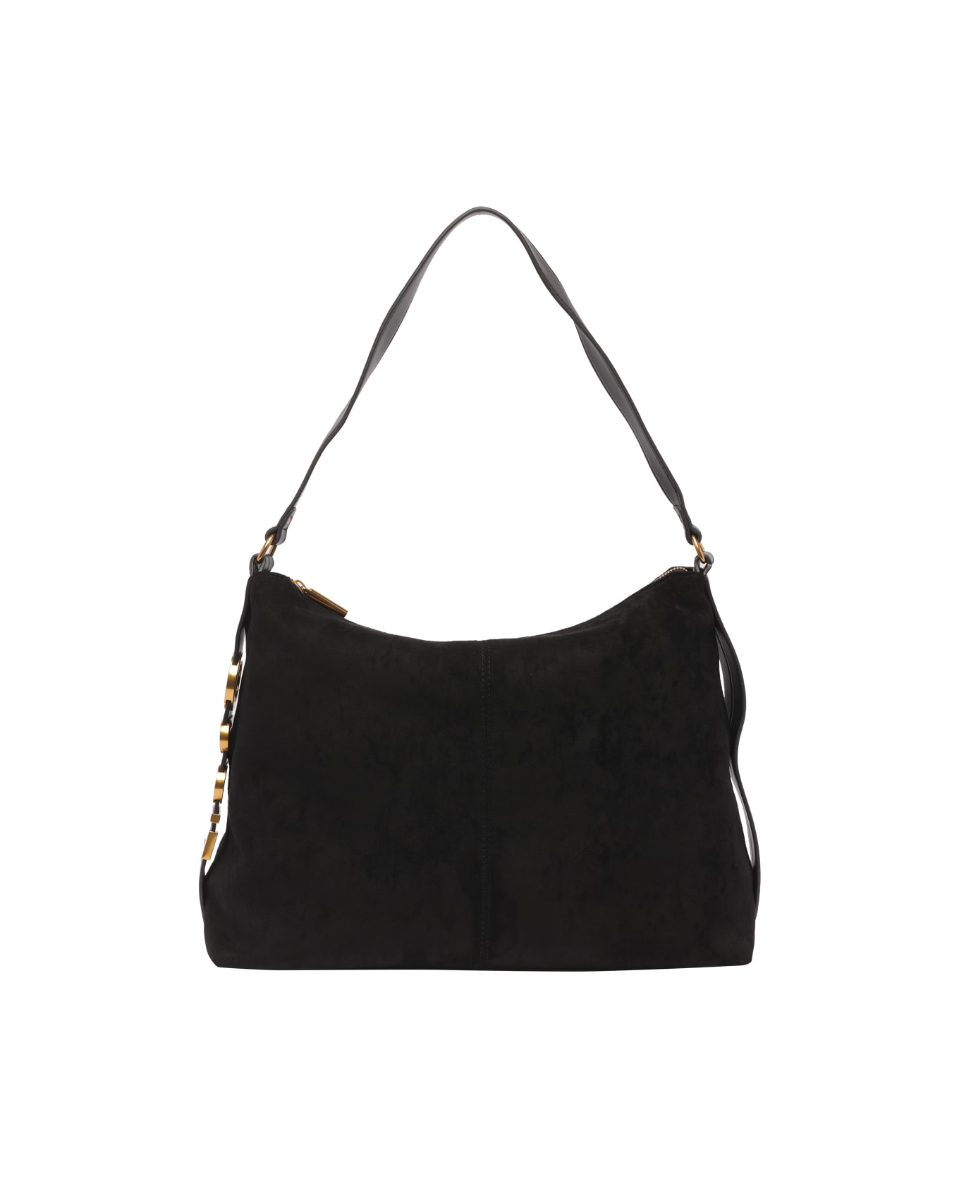 Shop Liu Jo Acha mini hobo teddy crossbody bag- Nero - Black on