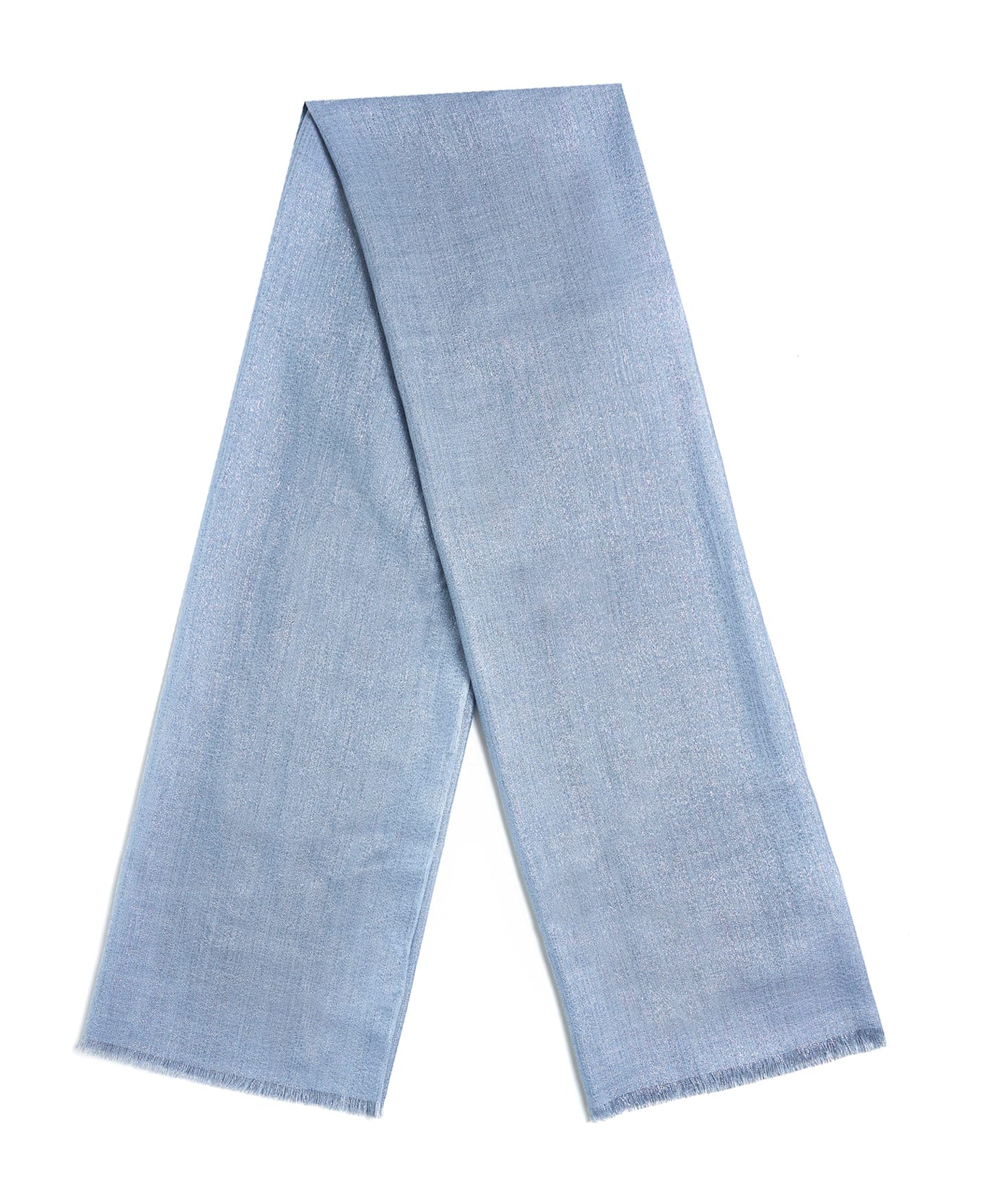 Brunello Cucinelli Lurex Scarf - Clear Blue