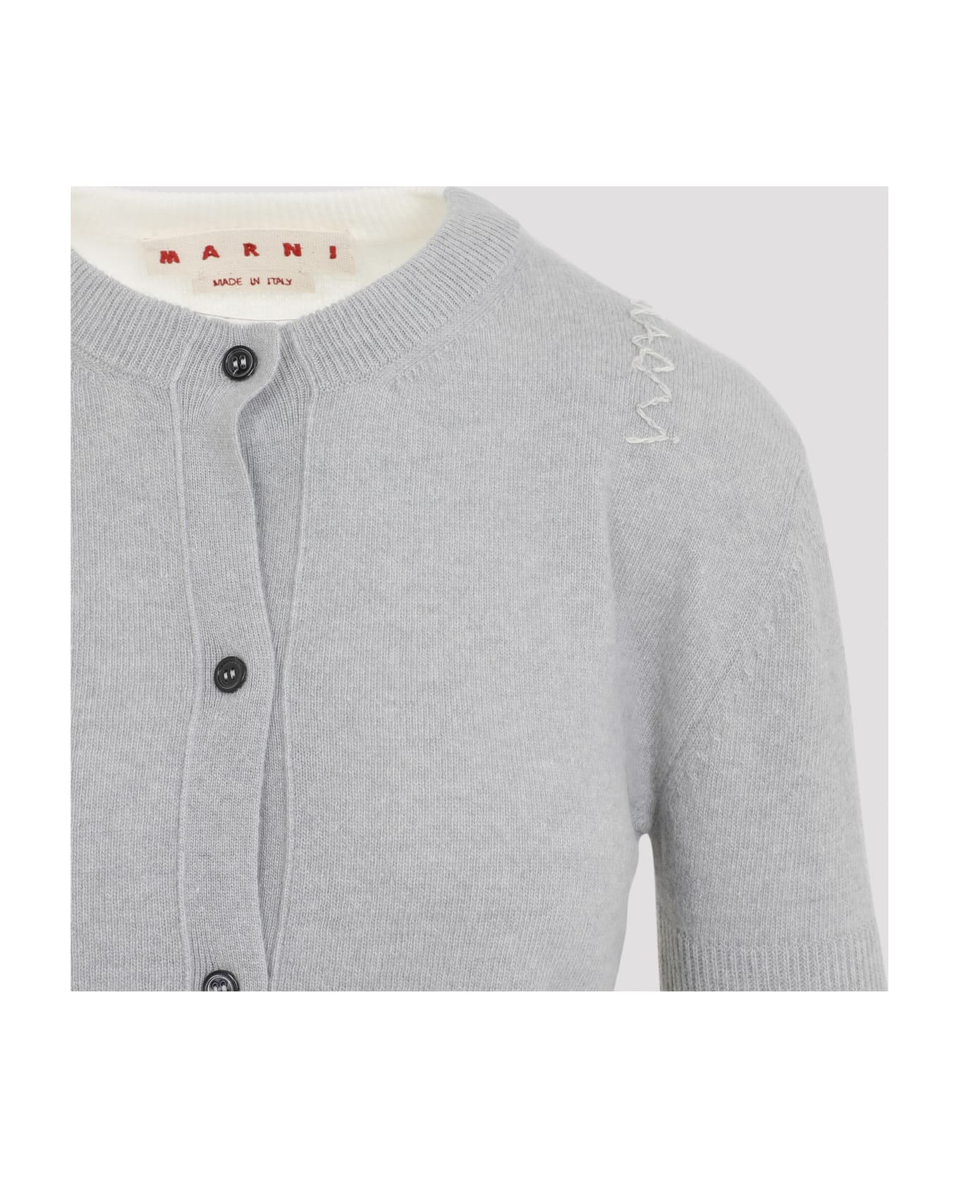 Marni Virgin Wool Cardigan - Sodium