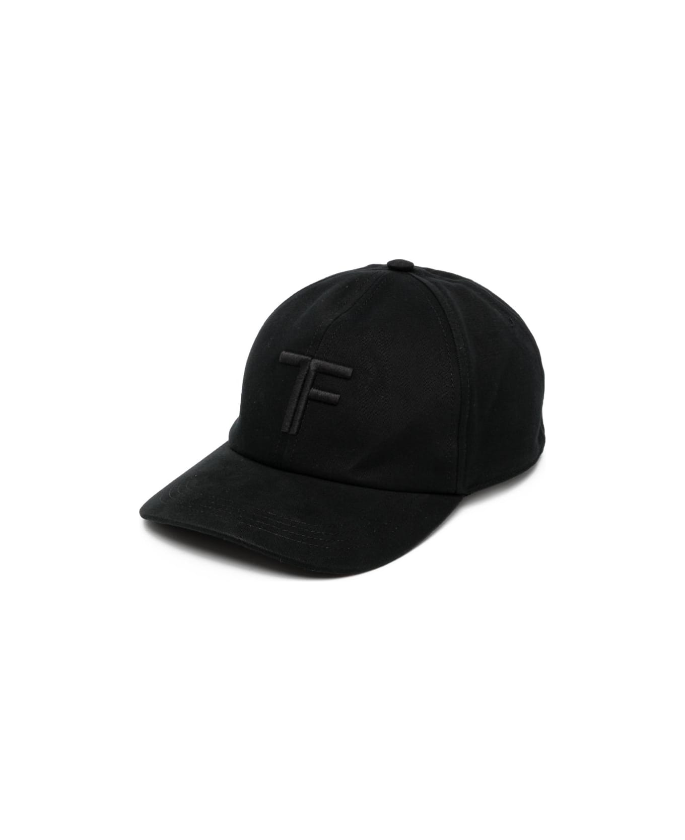 Tom Ford Logo Canvas Baseball Cap - Black