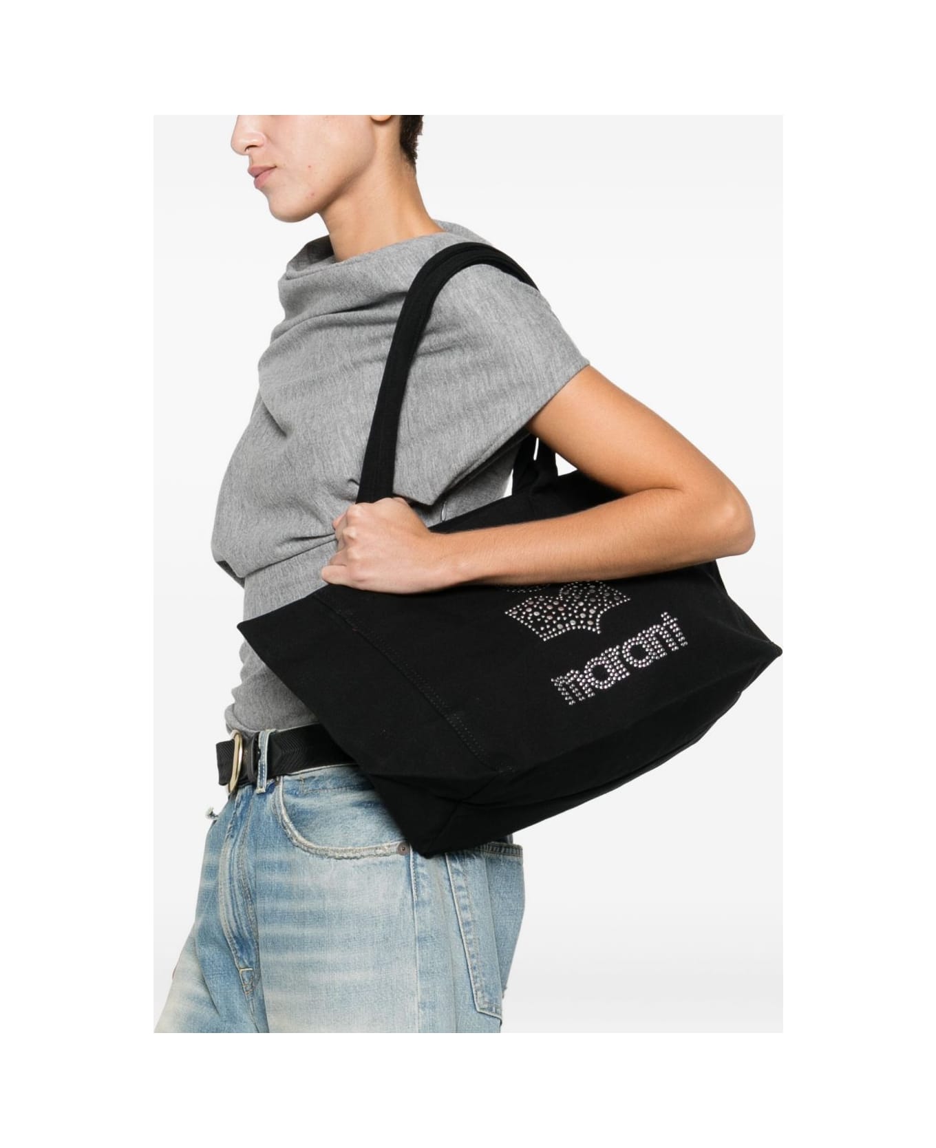 Isabel Marant Yenky Zip-up Tote Bag - Black