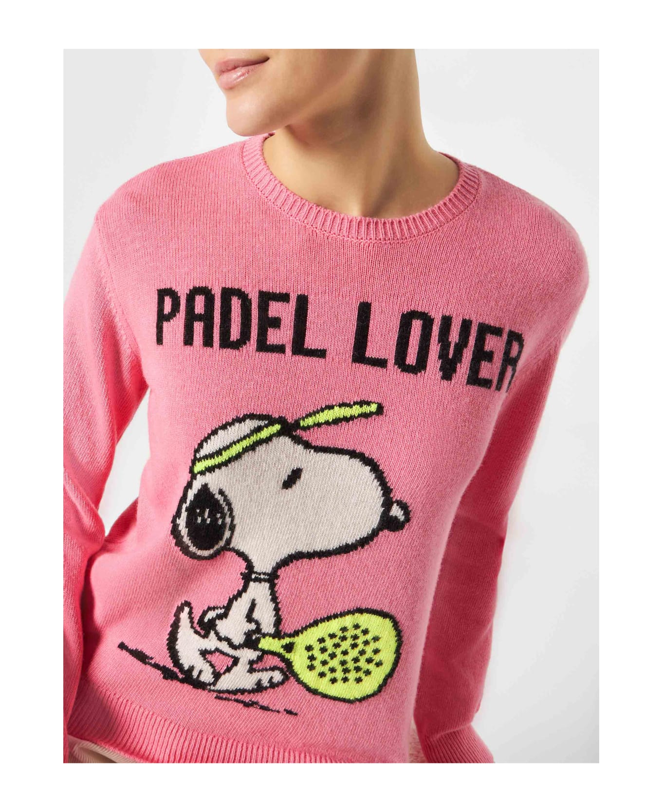 MC2 Saint Barth Woman Sweater With Snoopy Print | Peanuts Special Edition - PINK