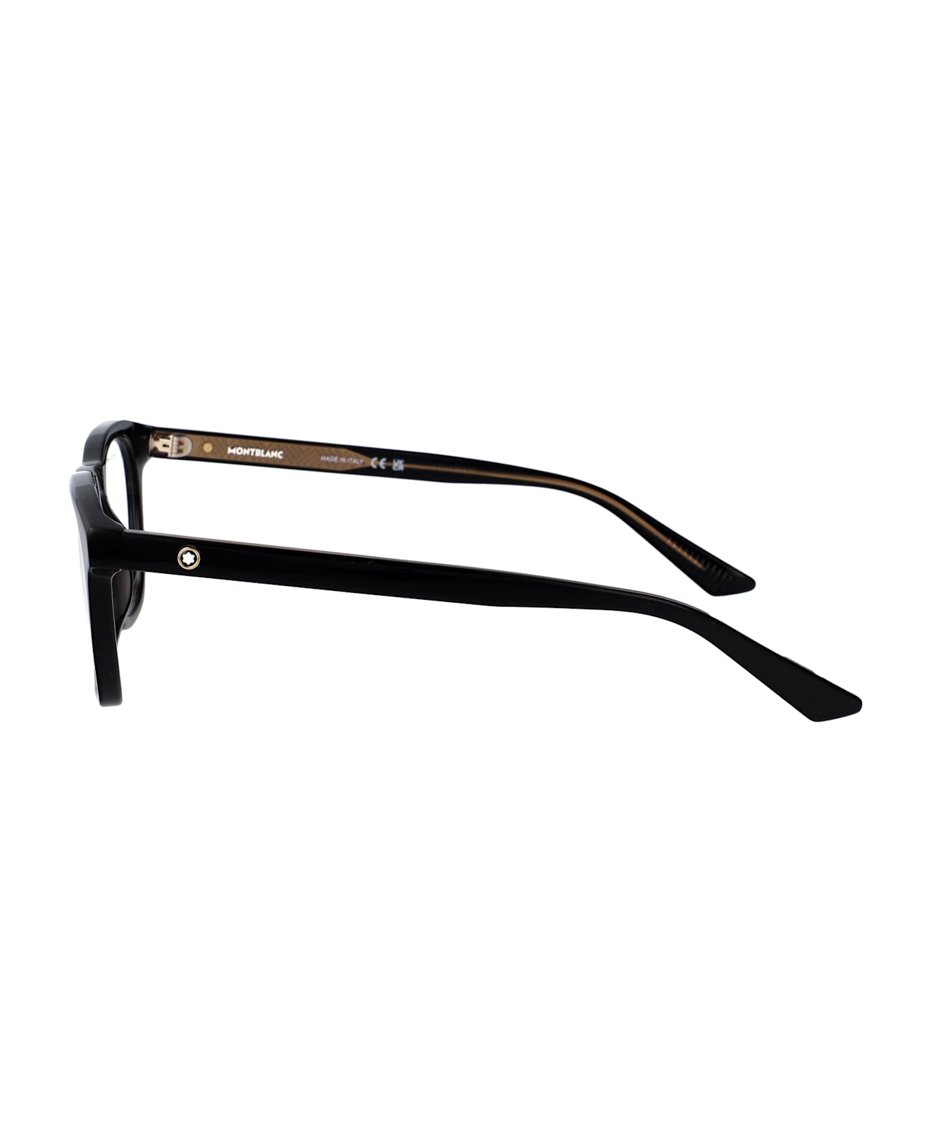 Montblanc Mb0422o Glasses - BLACK-BLACK-TRANSPARENT