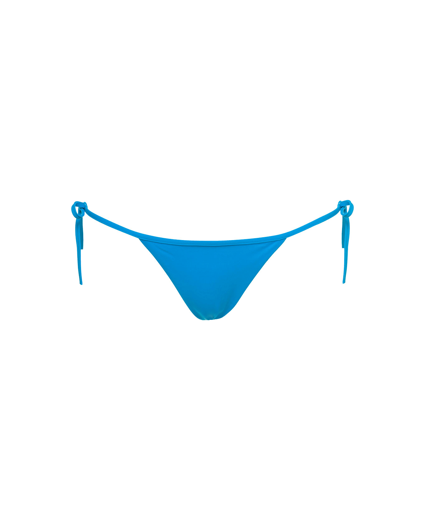 Dsquared2 Light Blue Swim Bikini Bottom With Lettering In Nylon Stretch Woman Dsquared2 - Blu