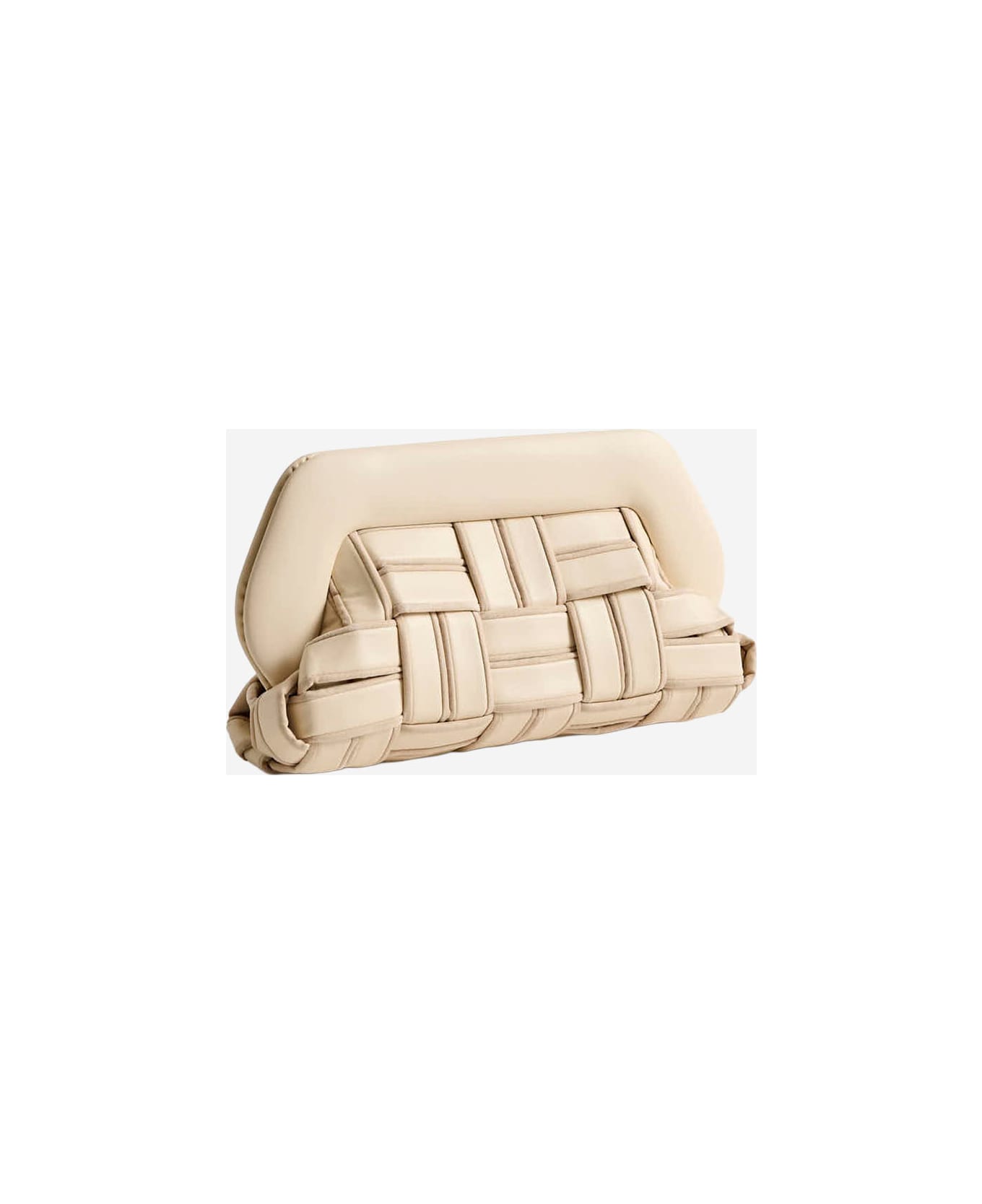 THEMOIRè Bios Trim Vegan Fabric Bag - Ivory