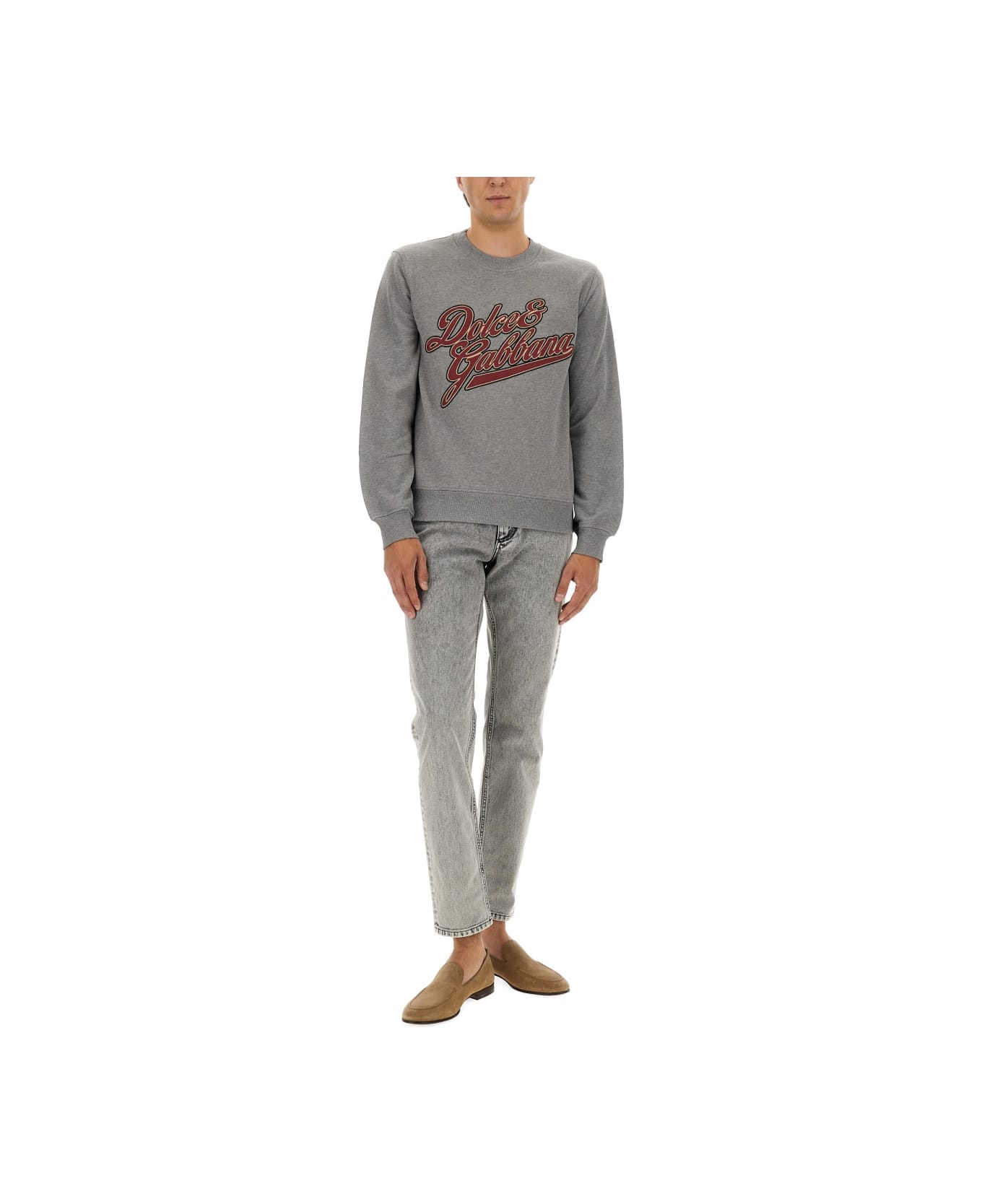 Dolce 
Gabbana Cotton Regular Pants - GREY